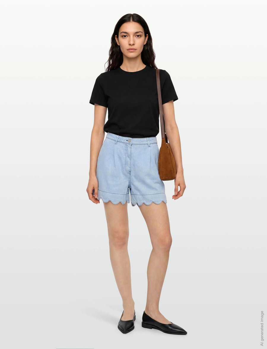 Stella Nova - Soft Demin Shorts - light blue - 0