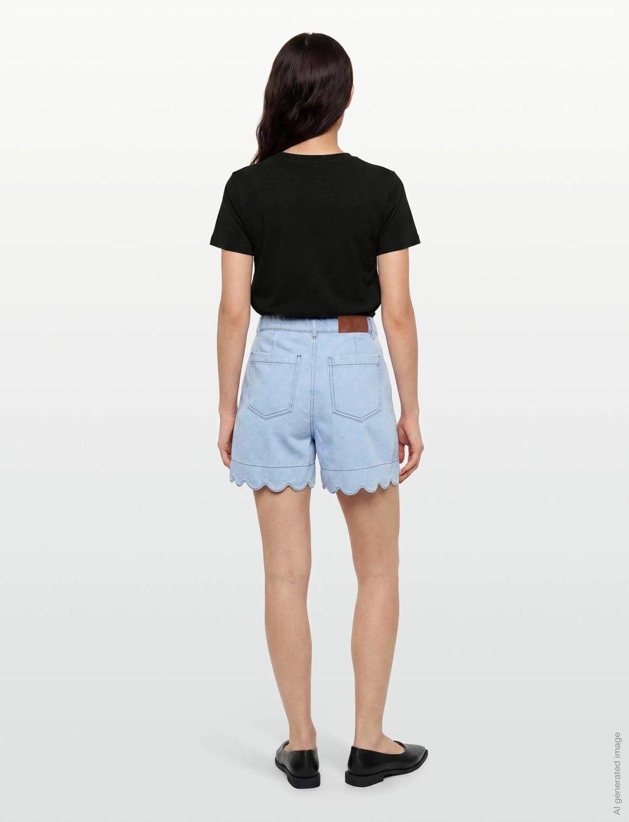 Stella Nova - Soft Demin Shorts - light blue - 4