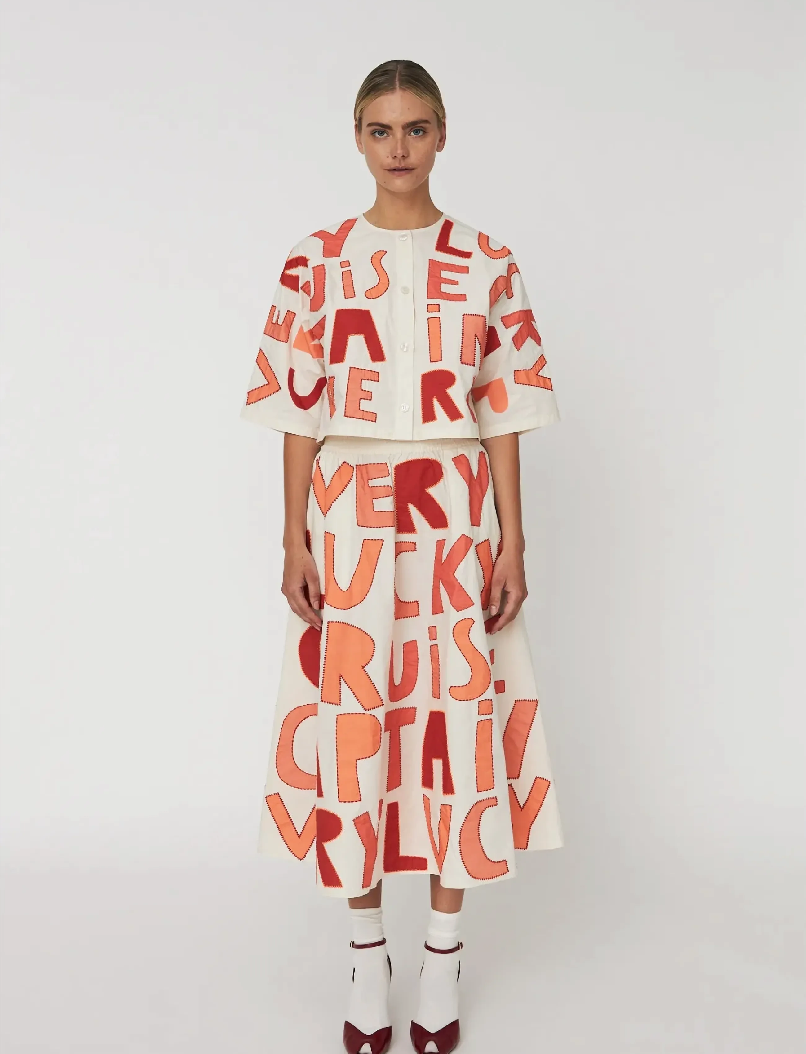 Stella Nova Cruise Shirt, 34, Cream, Skjorter > Kortærmede, Dame