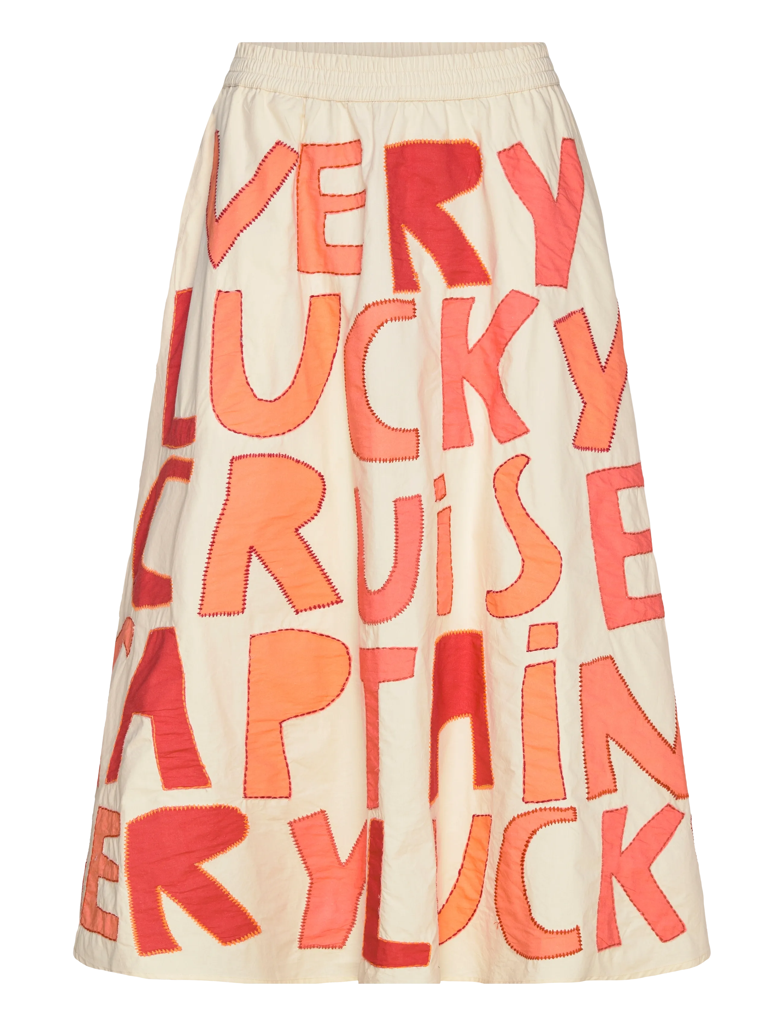 Stella Nova Cruise Skirt - Mallistot - 681 MIXED RED / cream