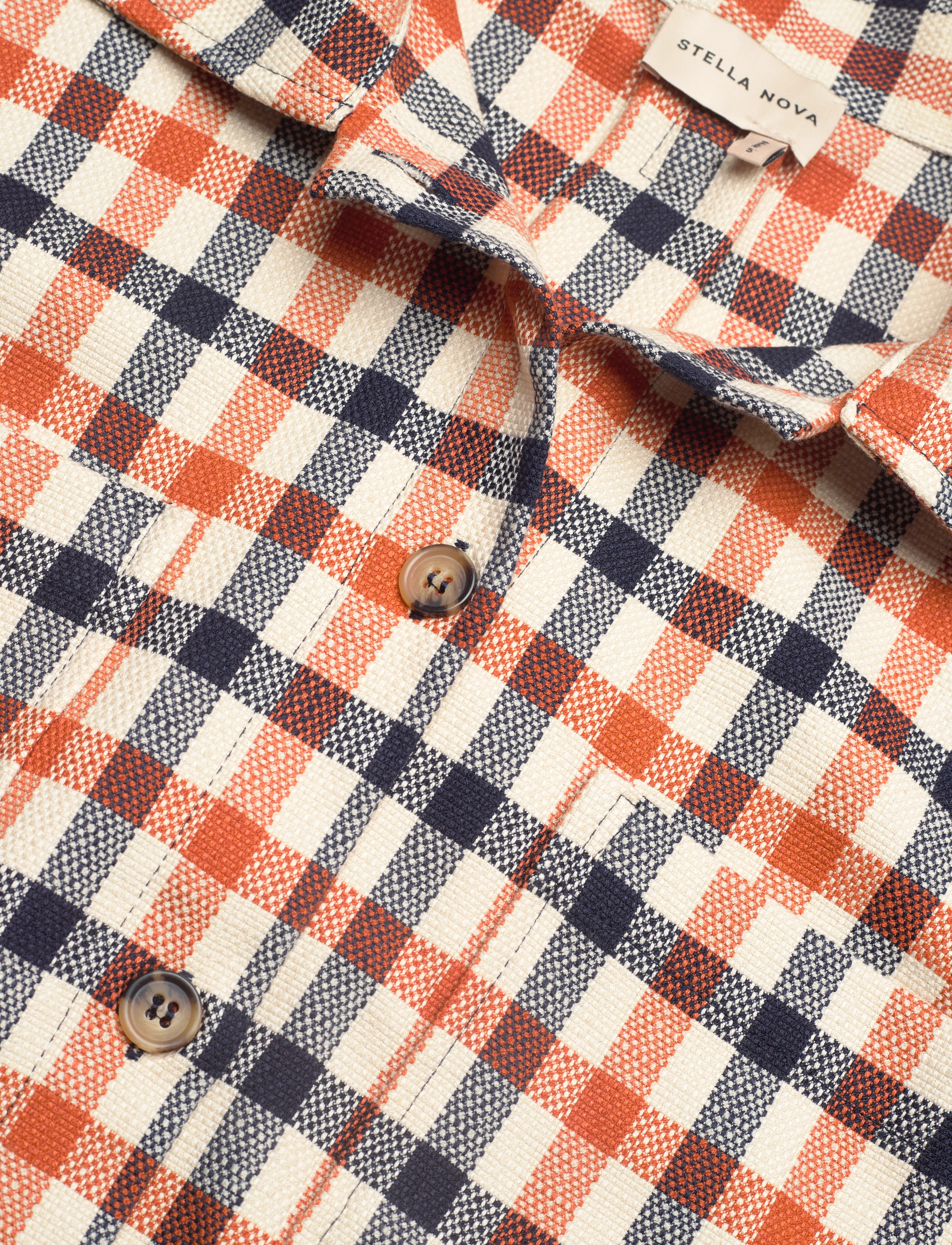 Stella Nova - Checked heavy shirt - navy/red/creme check - 4