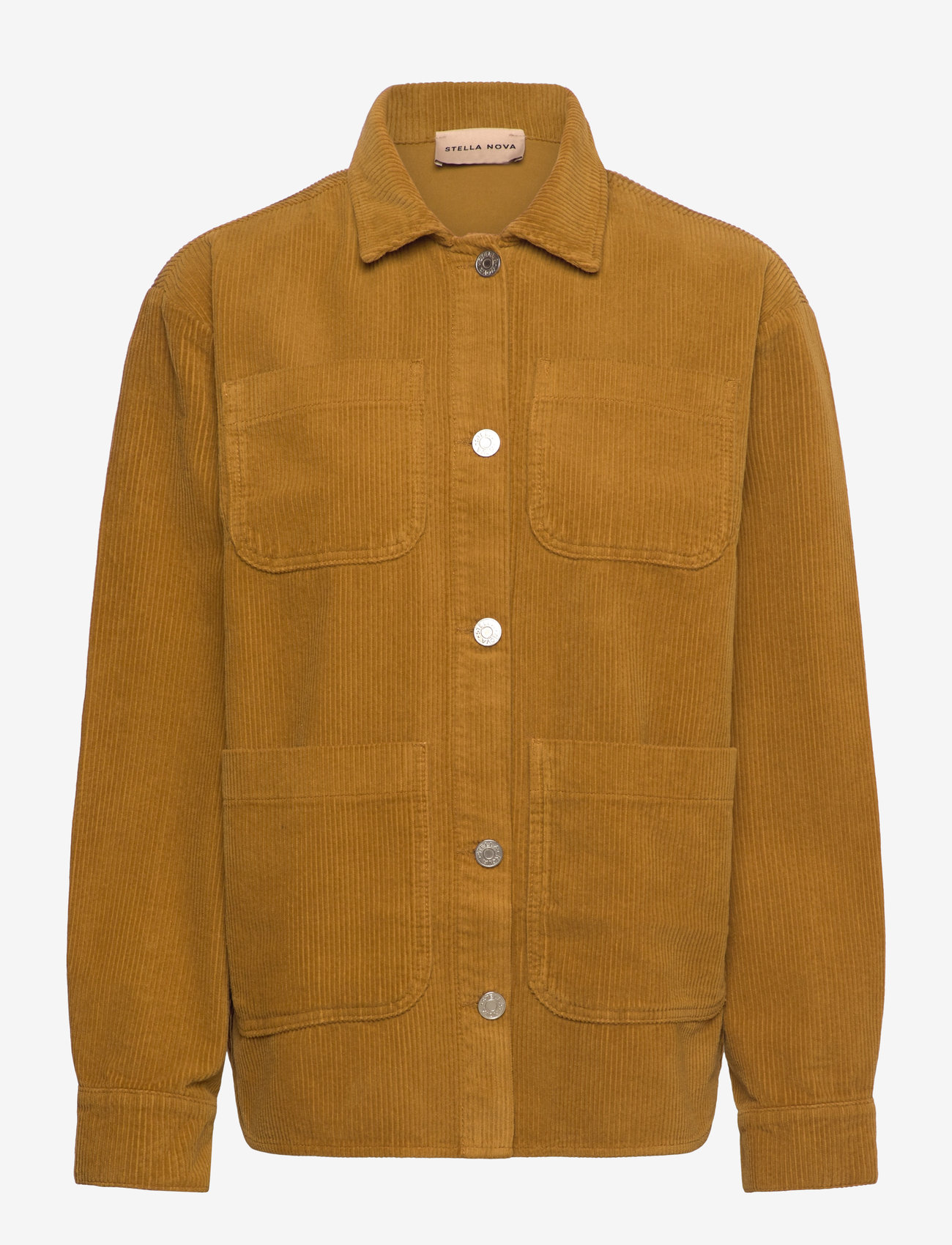 Stella Nova - Corduroy shirt - forårsjakker - dusty moss - 0