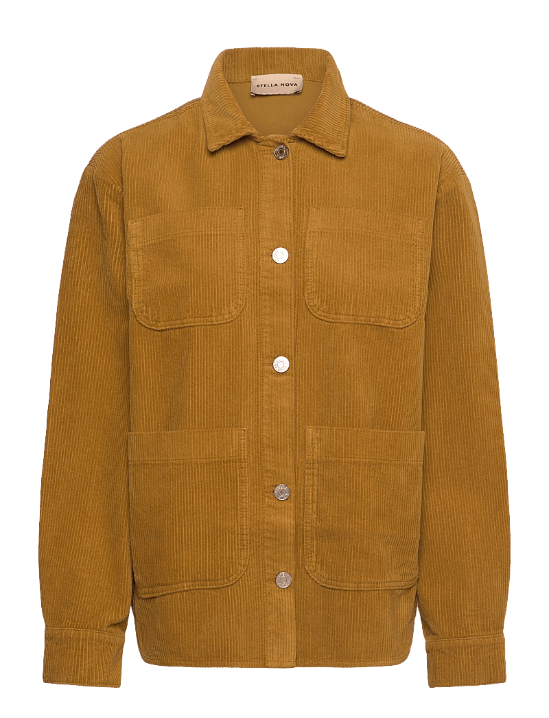 Stella Nova - Corduroy shirt - pavasarinės striukės - dusty moss - 0