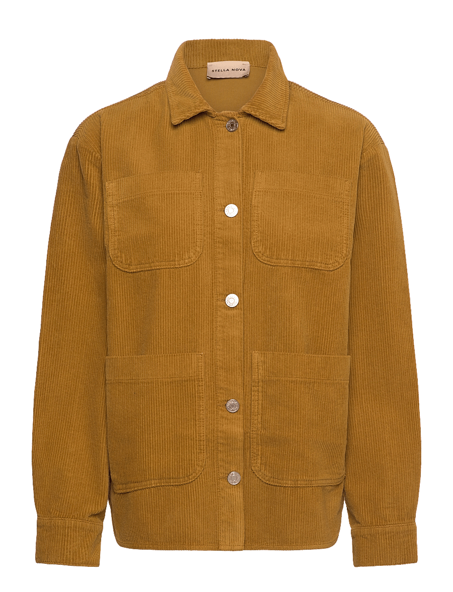Stella Nova - Corduroy shirt - vårjackor - dusty moss - 0