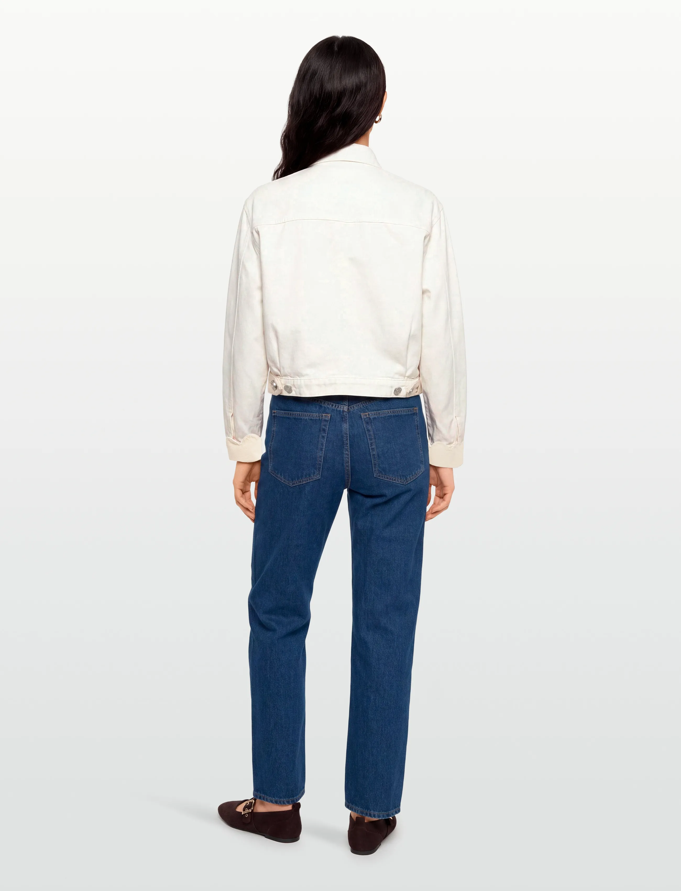 Stella Nova - Two-Toned Cotton Jacket - frühlingsjacken - denim moon wash - 4