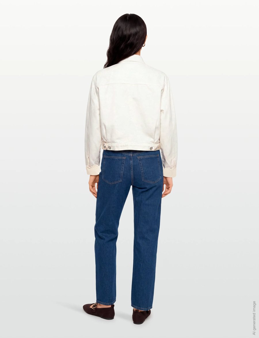 Stella Nova - Two-Toned Cotton Jacket - frühlingsjacken - denim moon wash - 4