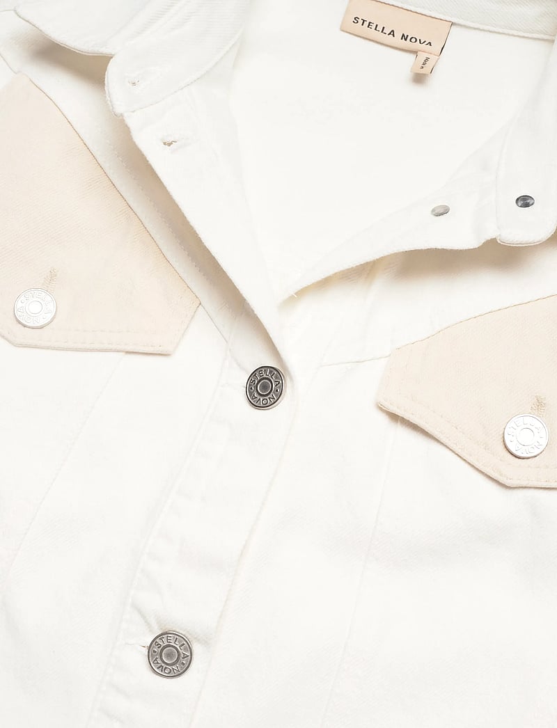 Stella Nova - Two-Toned Cotton Jacket - denimjakker - denim moon wash - 2