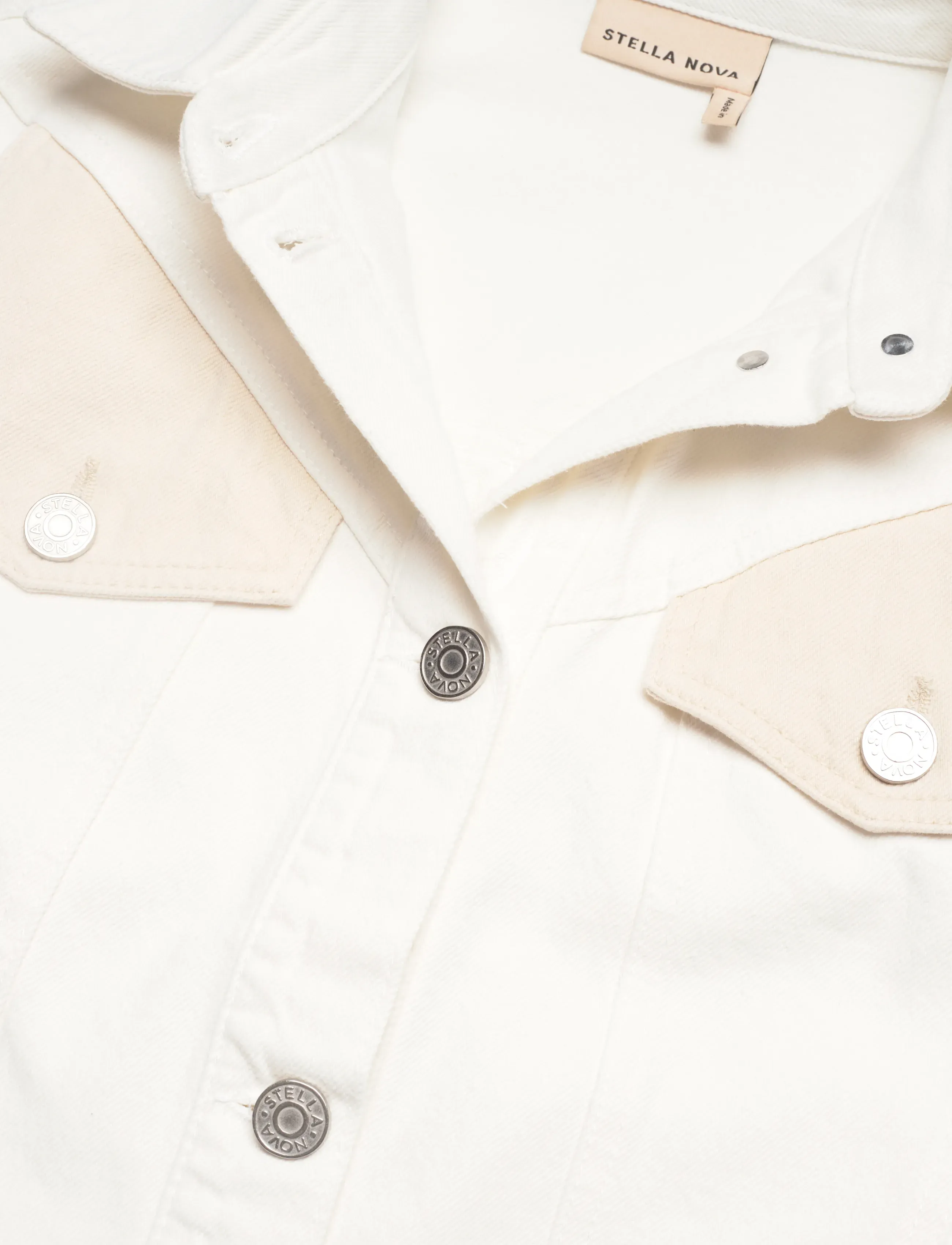 Stella Nova - Two-Toned Cotton Jacket - denimjakker - denim moon wash - 2