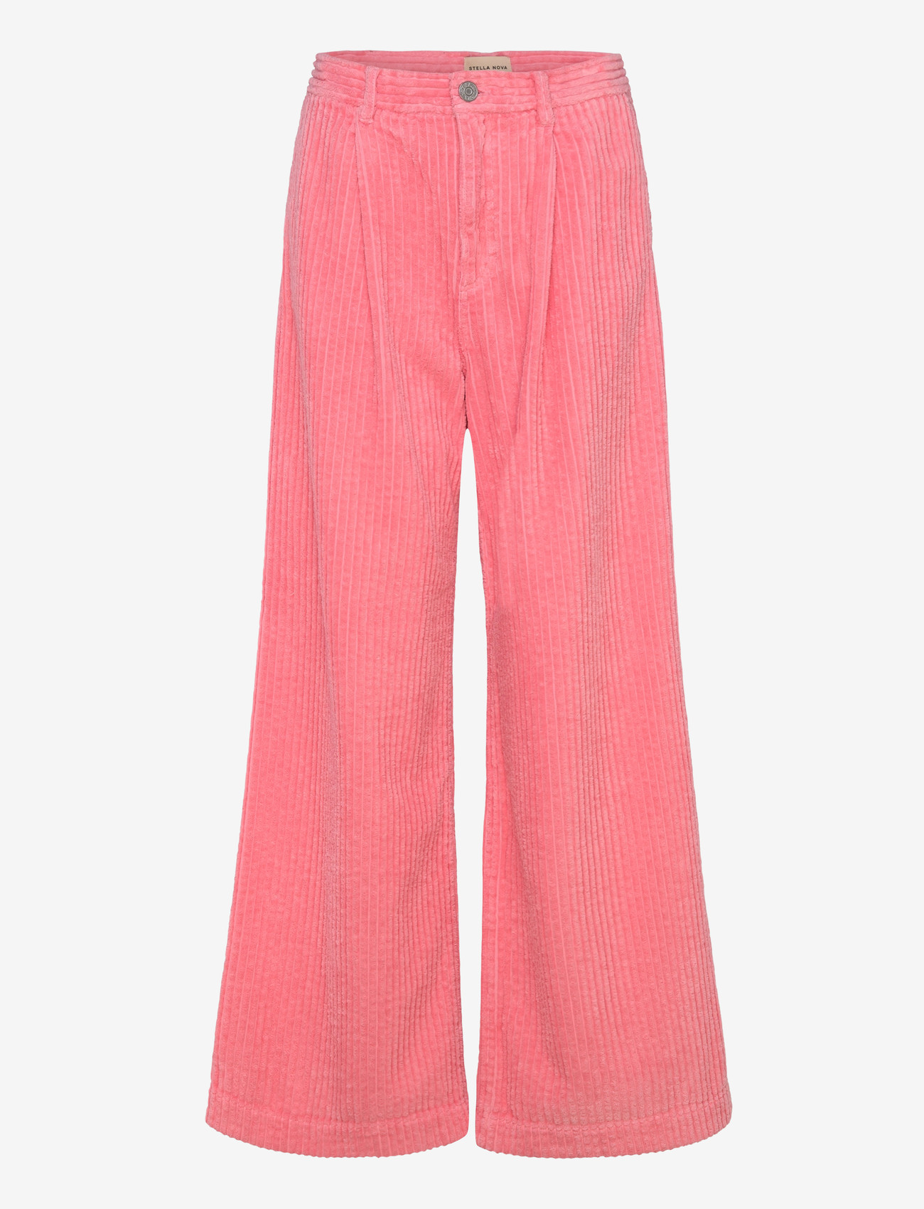 Stella Nova - Corduroy Long Pants - víðar skálmar buxur - amazing pink - 1