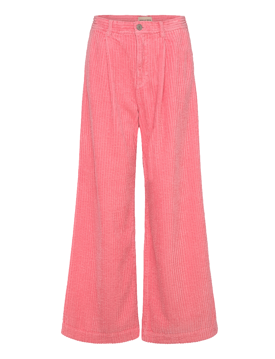 Stella Nova - Corduroy Long Pants - buxur með víðum skálmum - amazing pink - 1