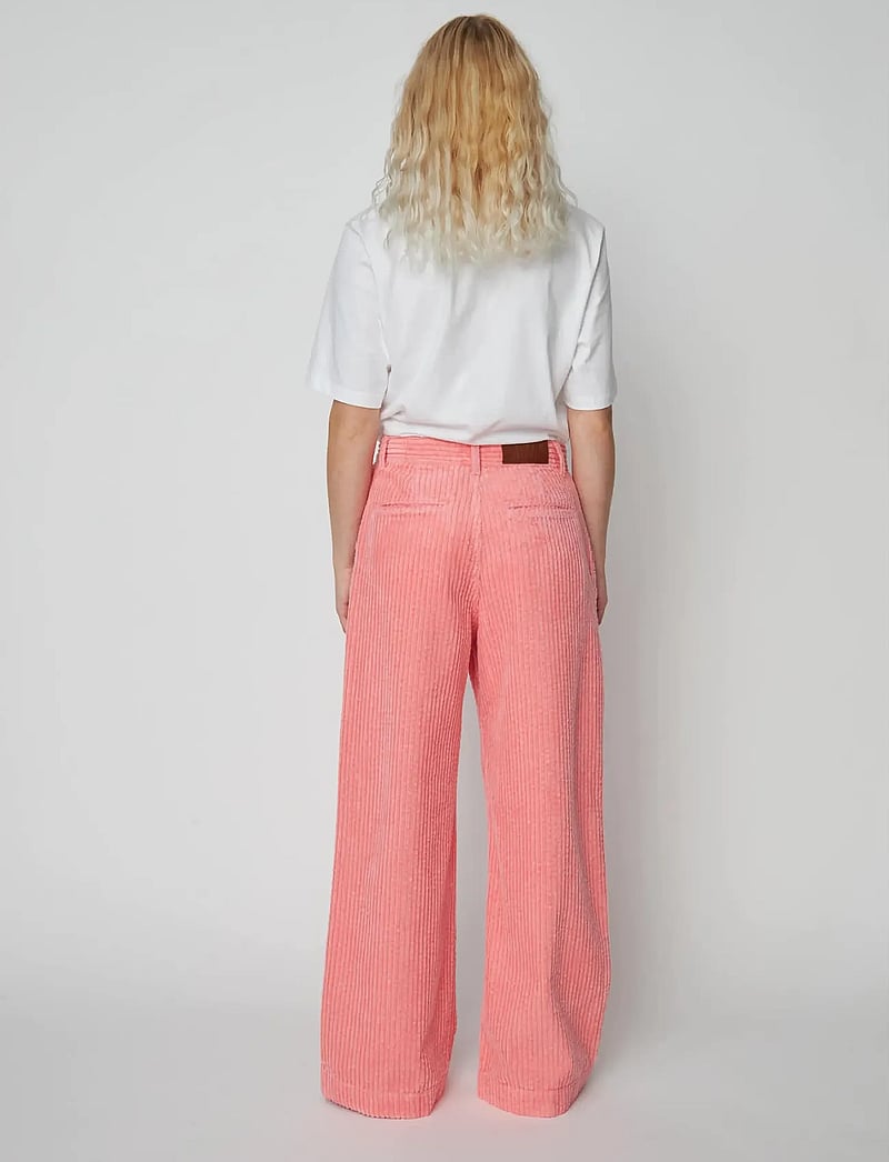 Stella Nova - Corduroy Long Pants - bukser med brede ben - amazing pink - 3