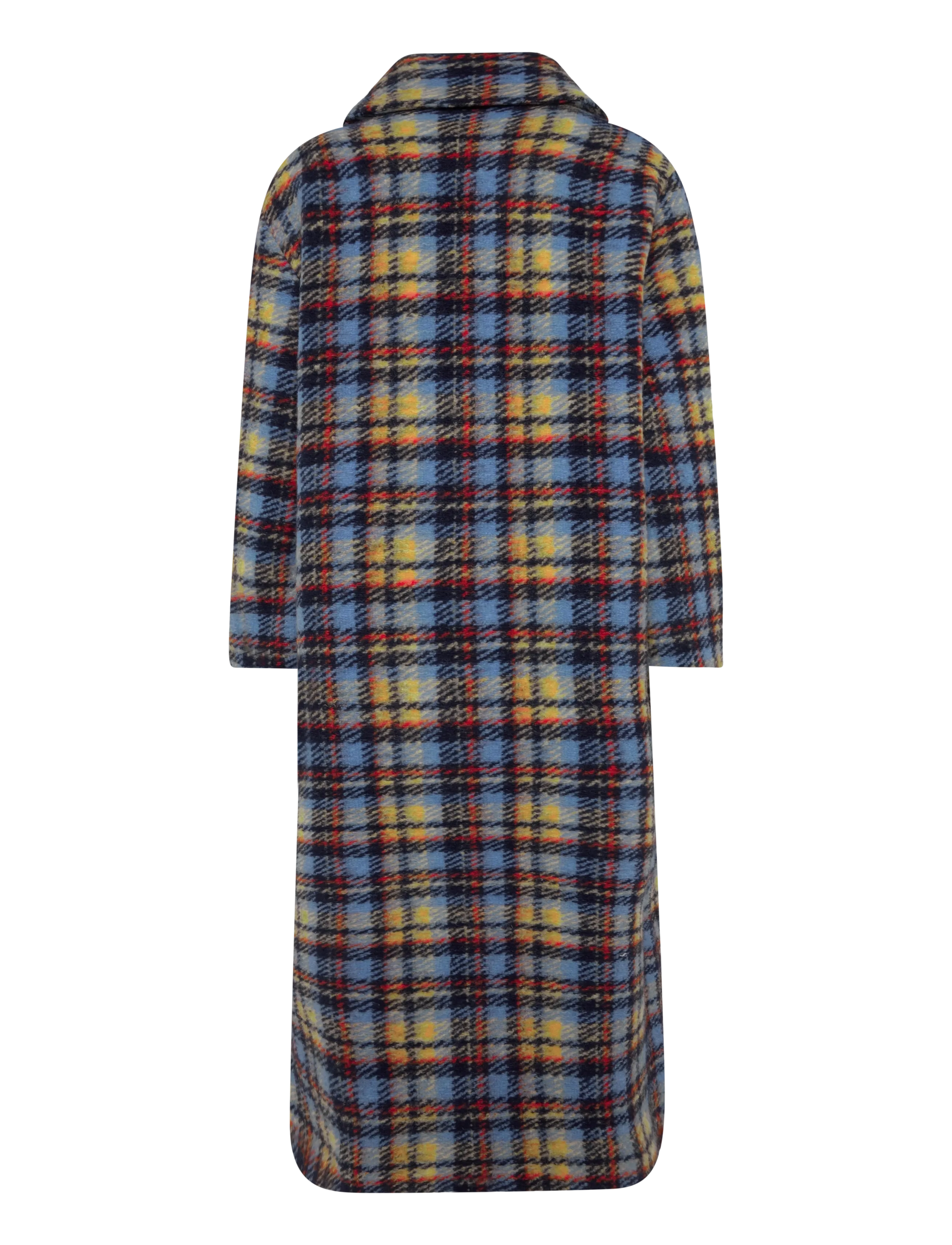 Stella Nova - Long Wool Checked Coat - winterjacken - multi checks - 2