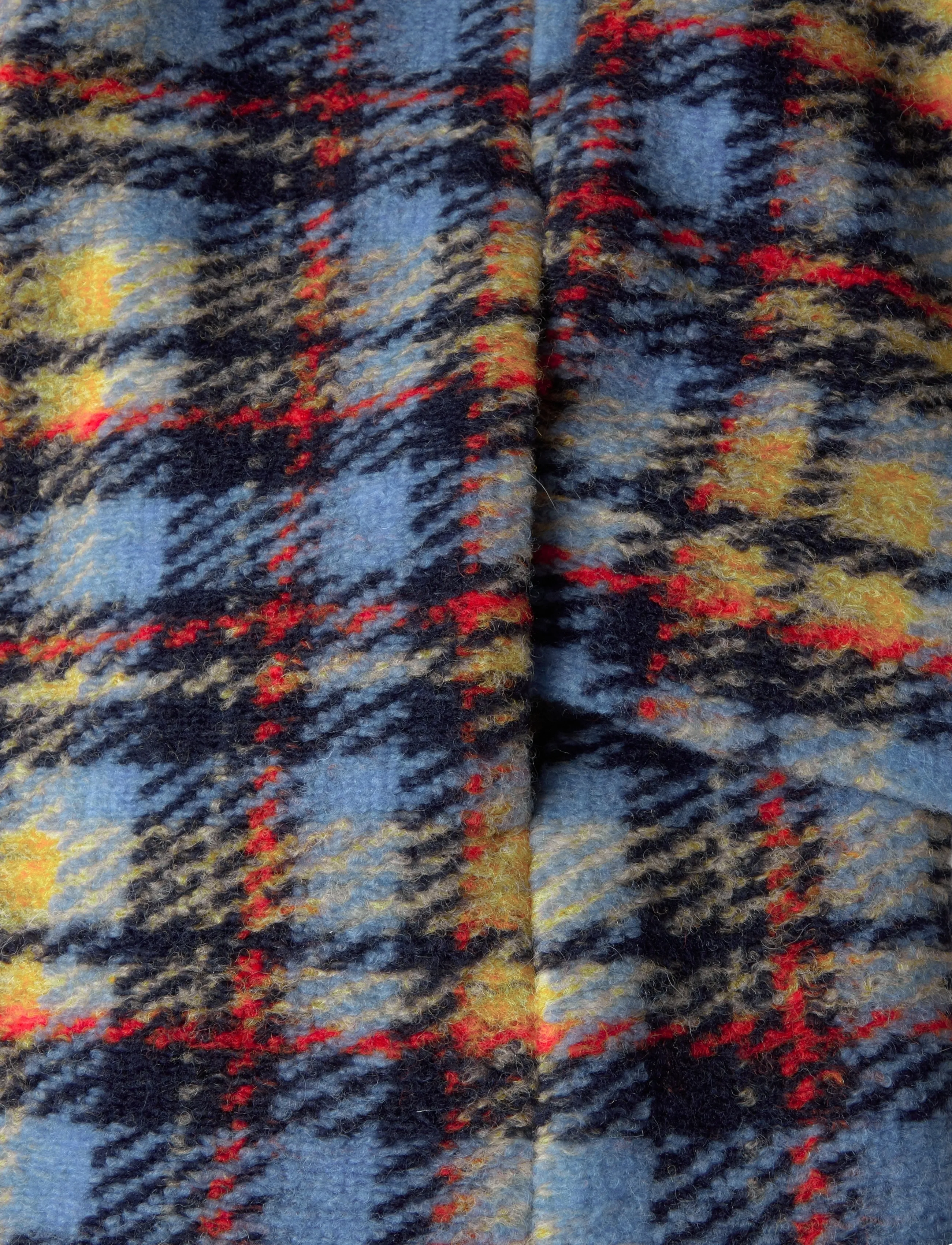 Stella Nova - Long Wool Checked Coat - winterjacken - multi checks - 4