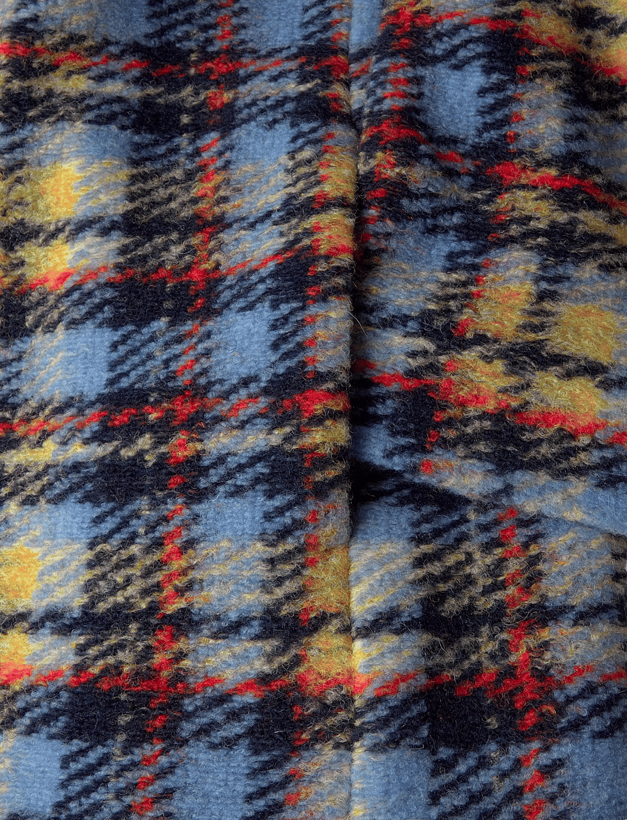 Stella Nova - Long Wool Checked Coat - winterjacken - multi checks - 4