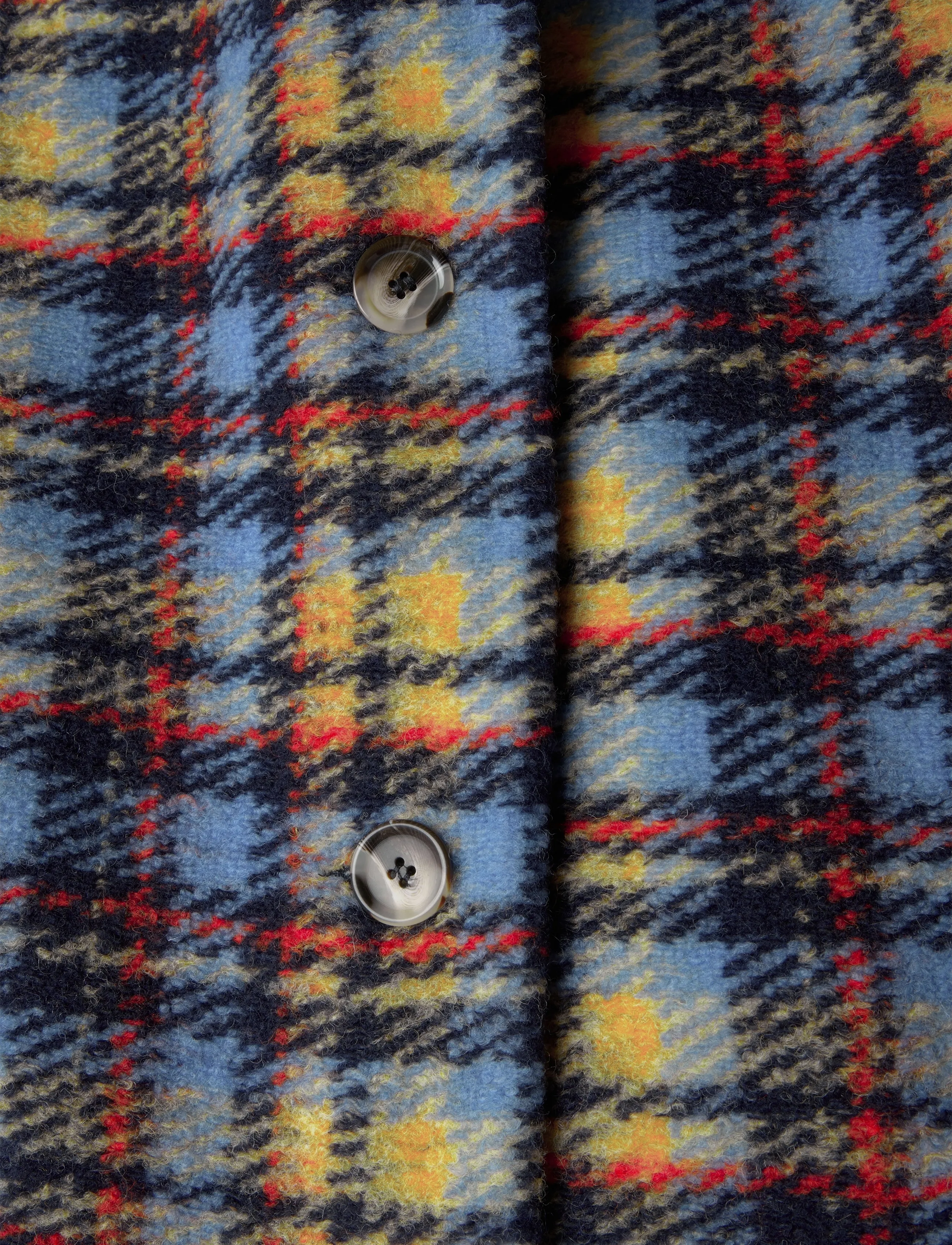 Stella Nova - Long Wool Checked Coat - winterjacken - multi checks - 5