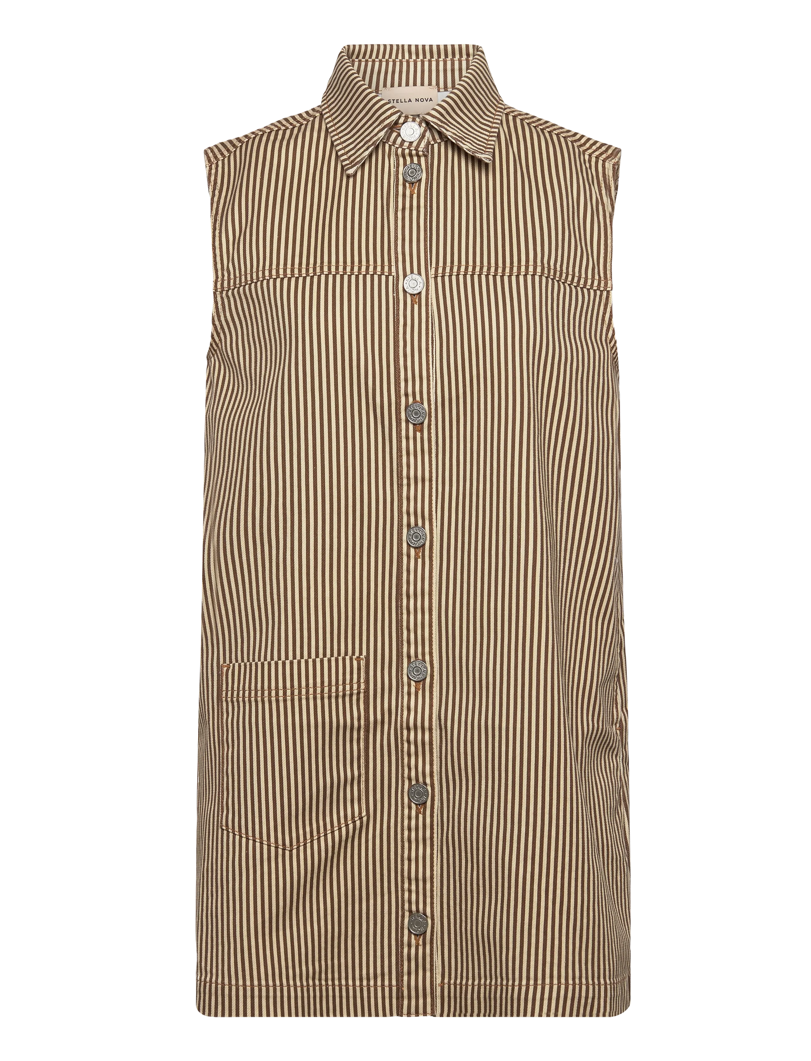 Striped Denim Dress - STRIPES