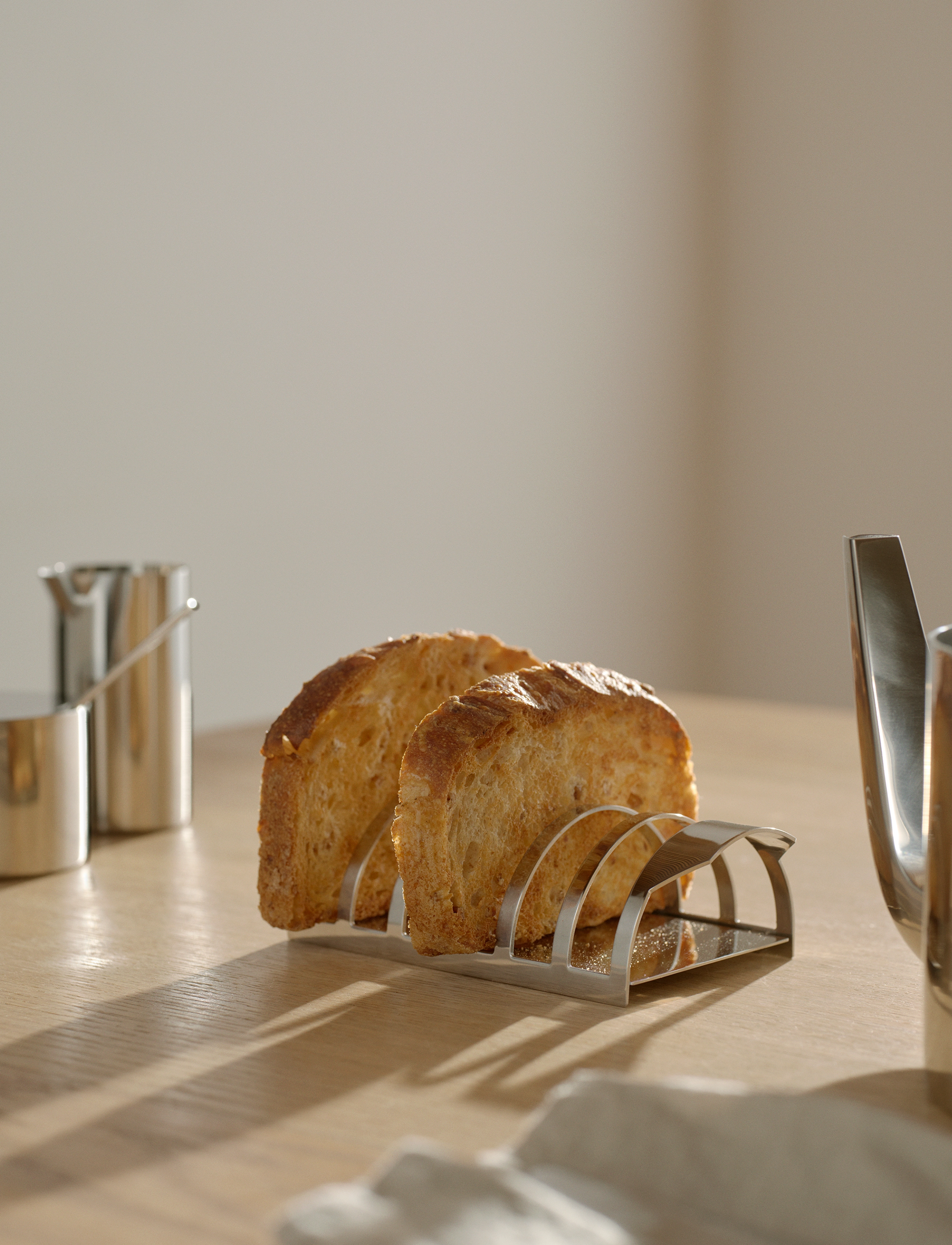 Stelton - Arne Jacobsen toast rack L 15.8 cm steel - steel - 1
