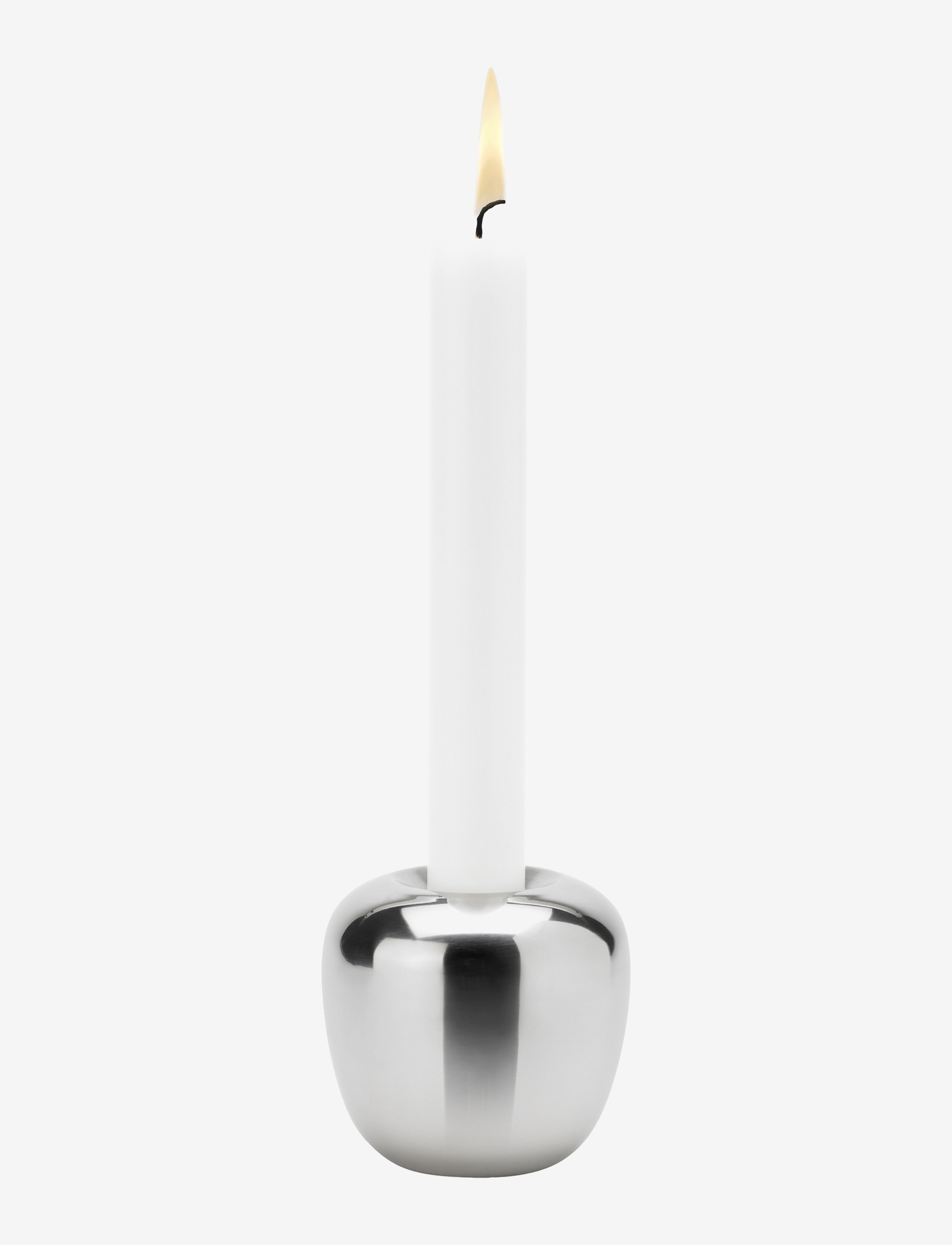 Stelton Ora lysestage H 6.5 cm steel - Kampagne - STEEL / silver
