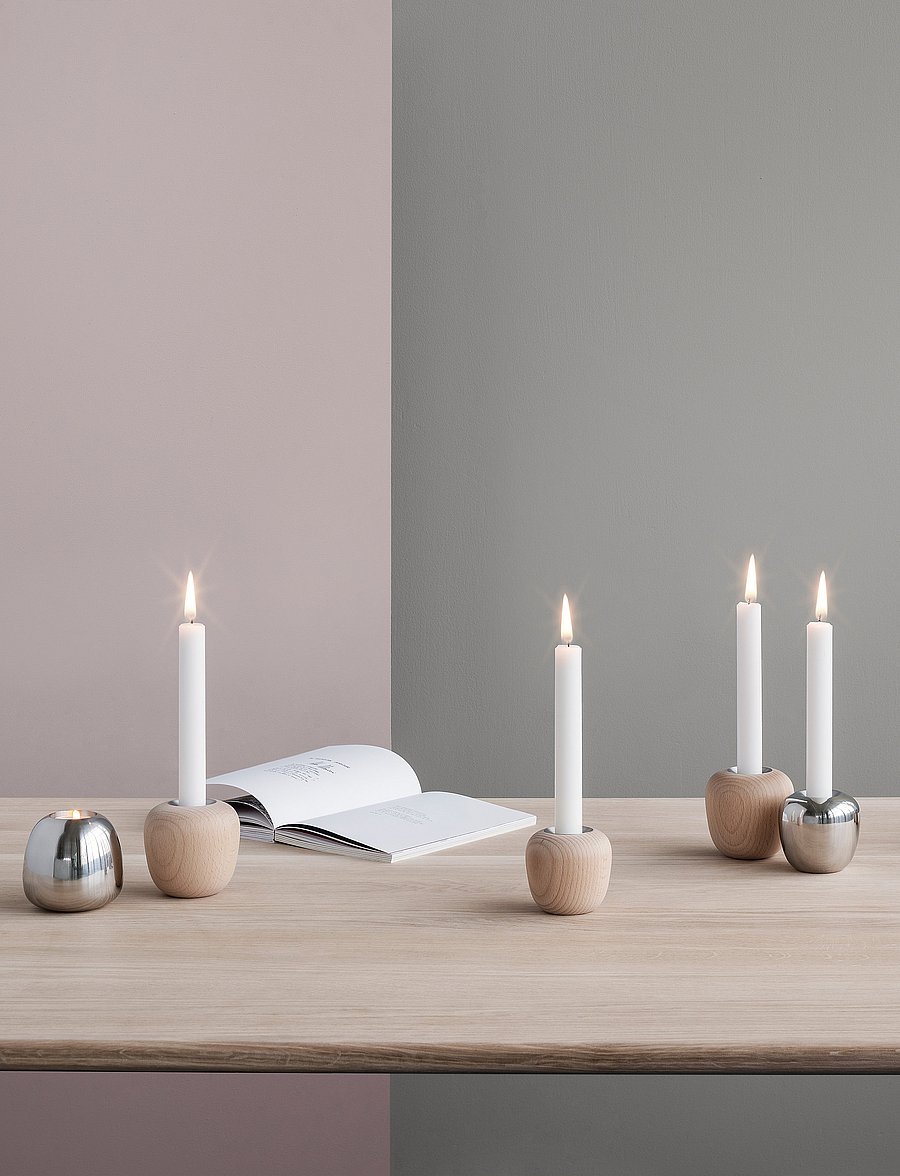 Stelton - Ora candleholder - küünlajalad - steel - 4
