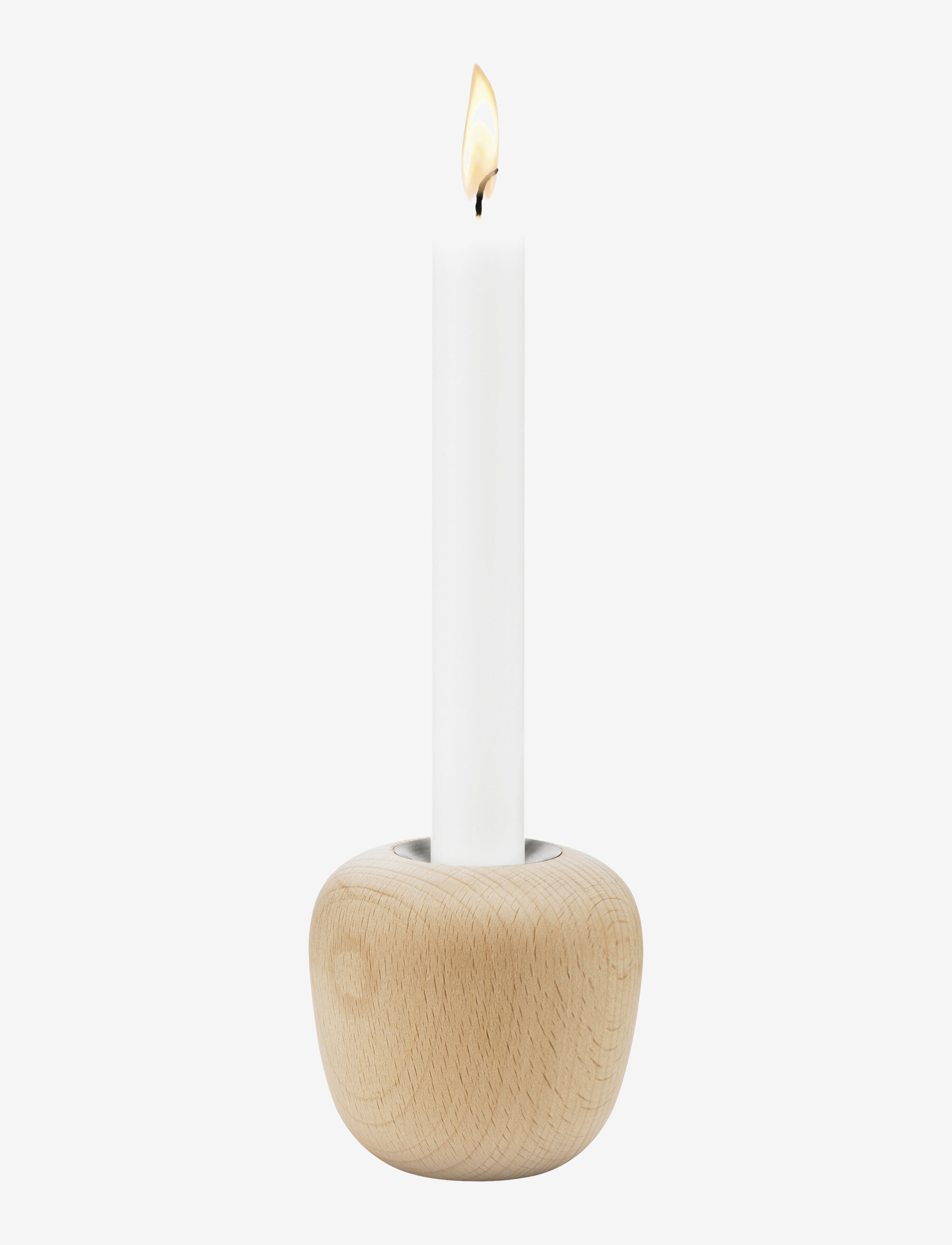 STELTON Ora Lysestage H 8 Cm Beech Wood Braun - H8CM 8 - Unisex
