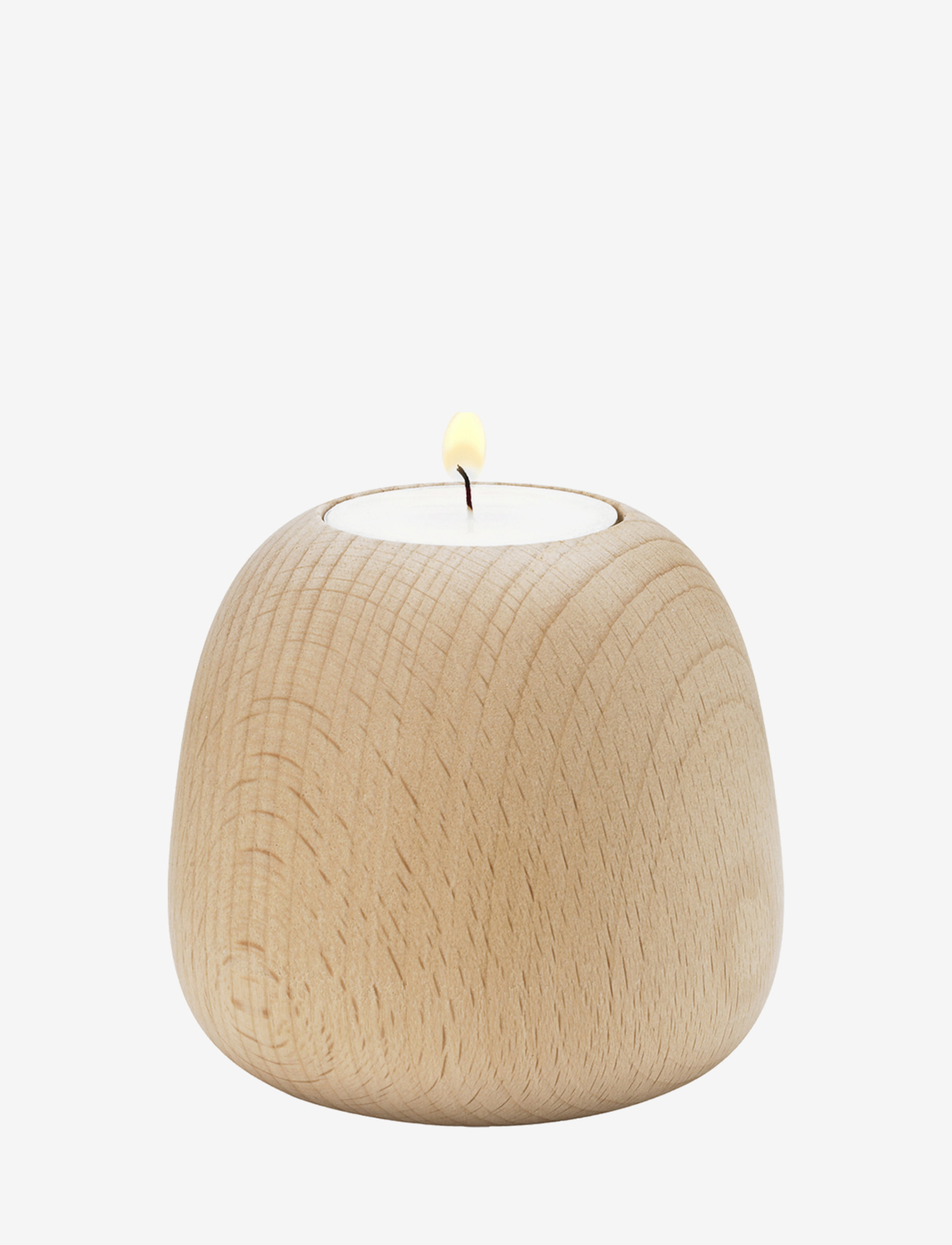 Stelton - Ora lysestake H 8 cm beech wood - lysestaker - beech wood - 2