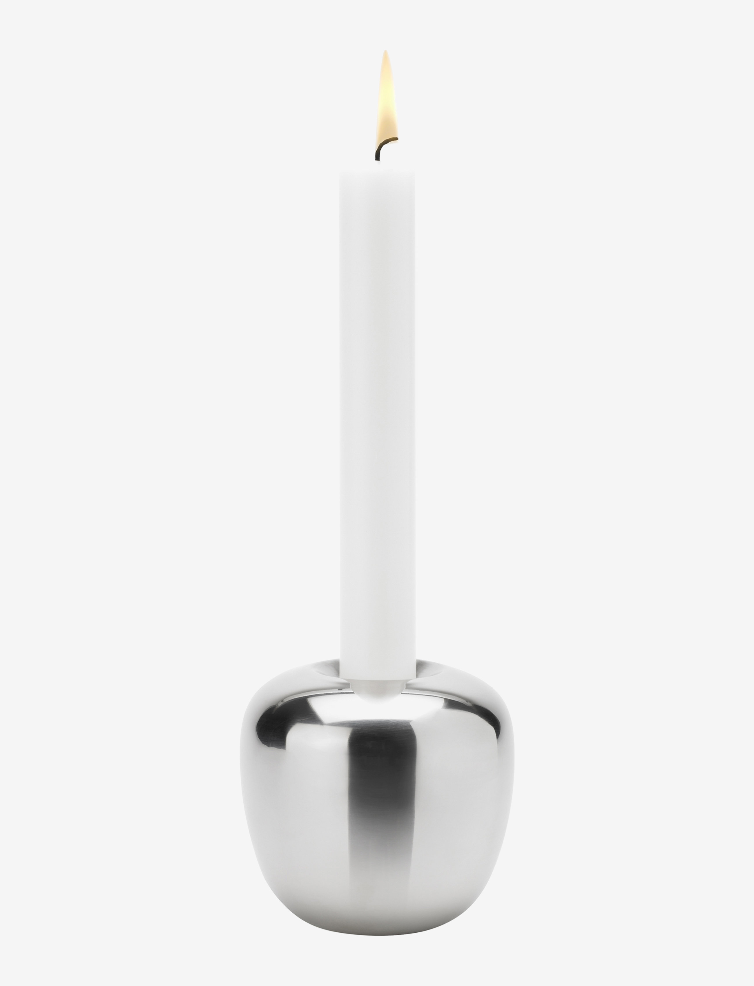 STELTON Ora Lysestage H 8 Cm Steel Silber - H8CM 8 - Unisex