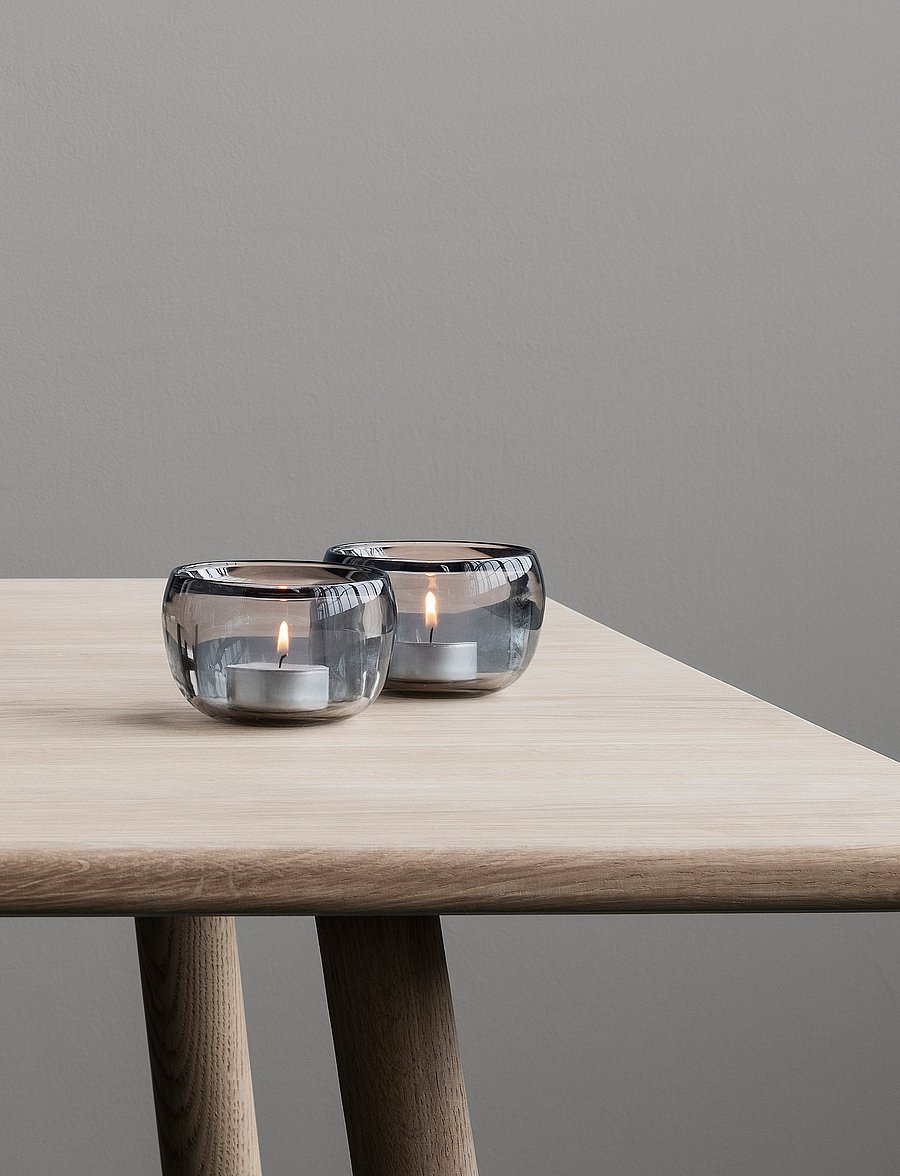 Stelton - Ora tealightholder, 2 pcs. - smoke - 0