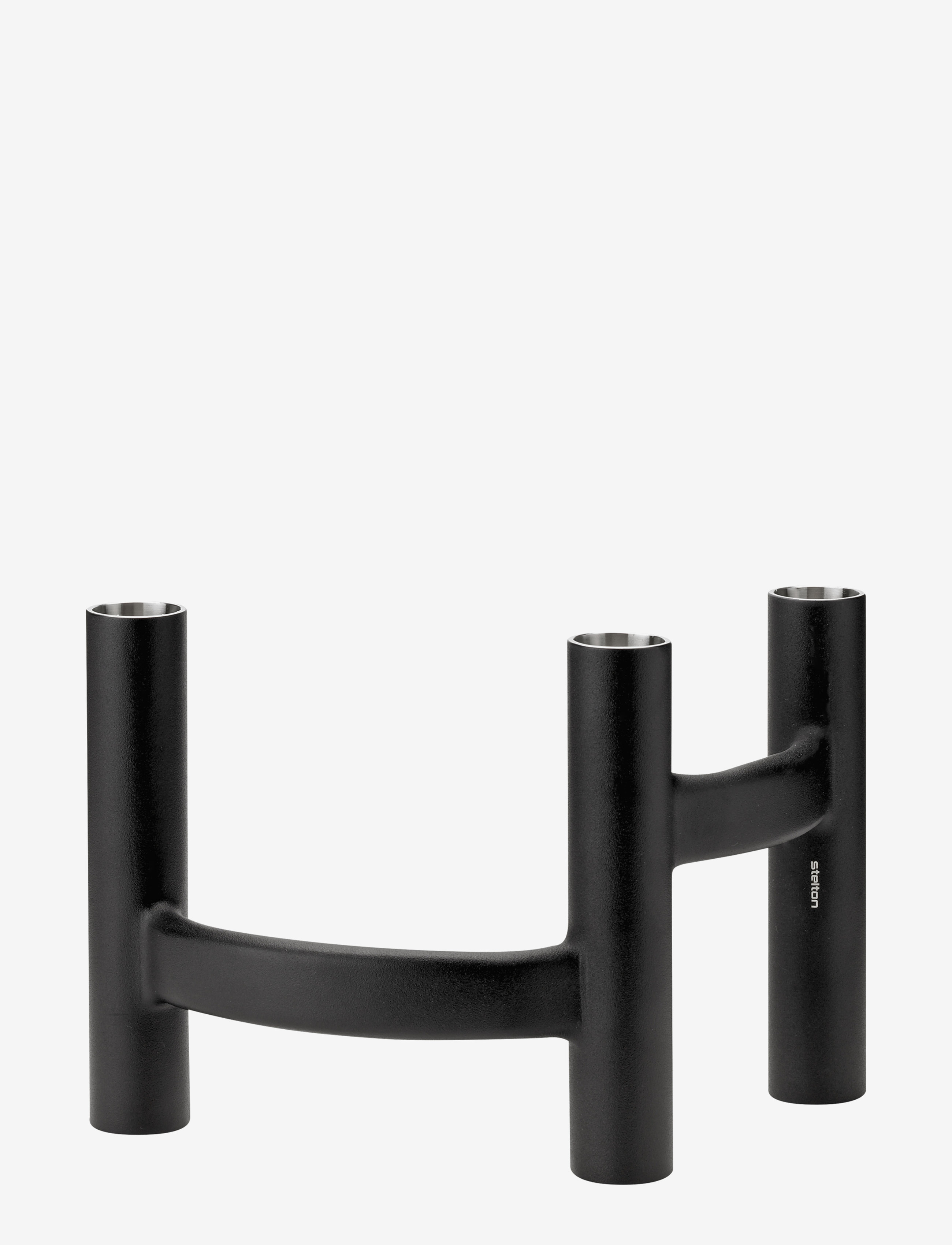 Stelton - Ora three-branch candleholder - candlesticks - black - 1