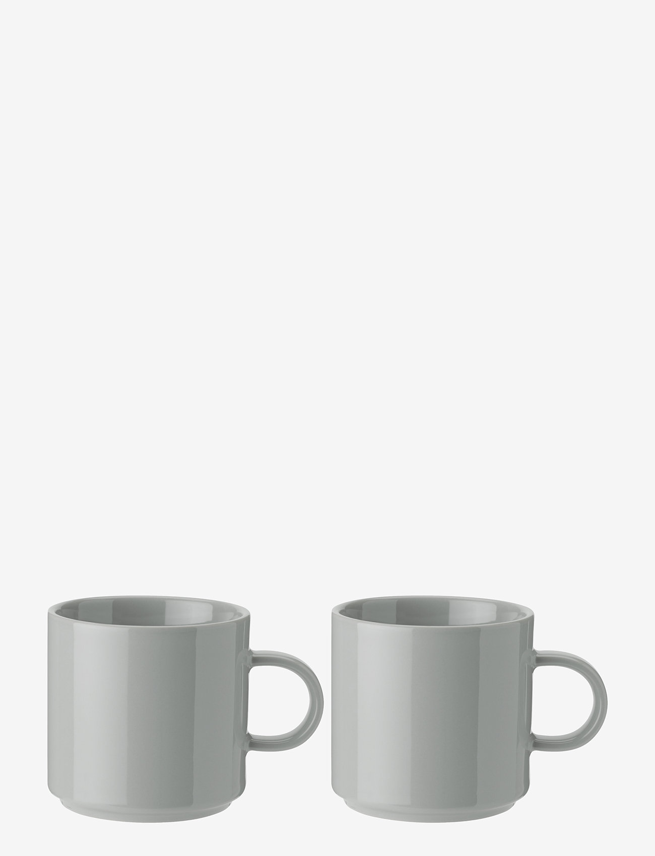 Stelton - Stelton Mug 2 pcs - najniższe ceny - light grey - 0