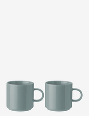 Stelton - Stelton Mug 2 pcs - coffee cups - dusty green - 0