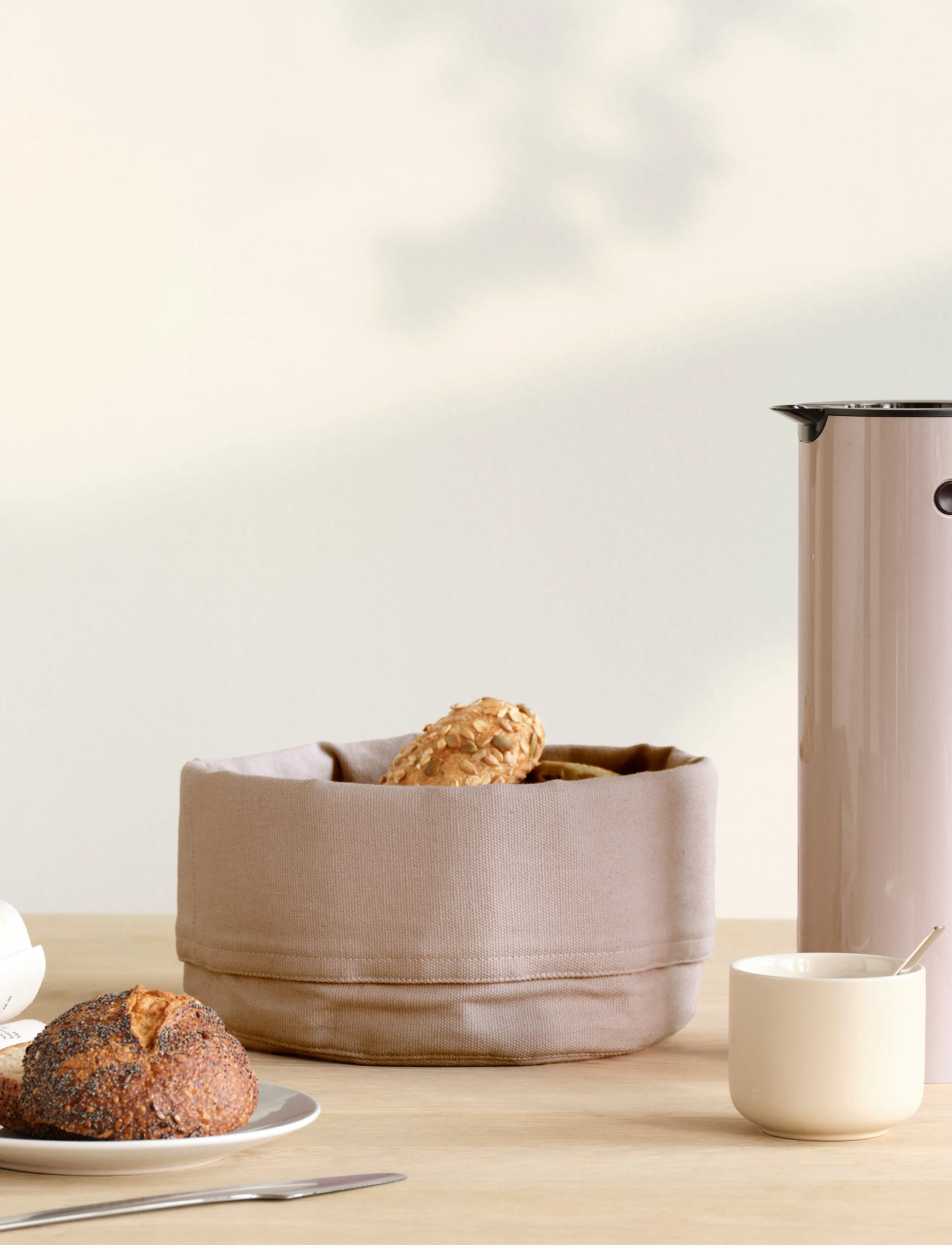 Stelton Brødpose Heather, One Size, Kitchen Storage, Beige - Bread Bins & Baskets, Homeware