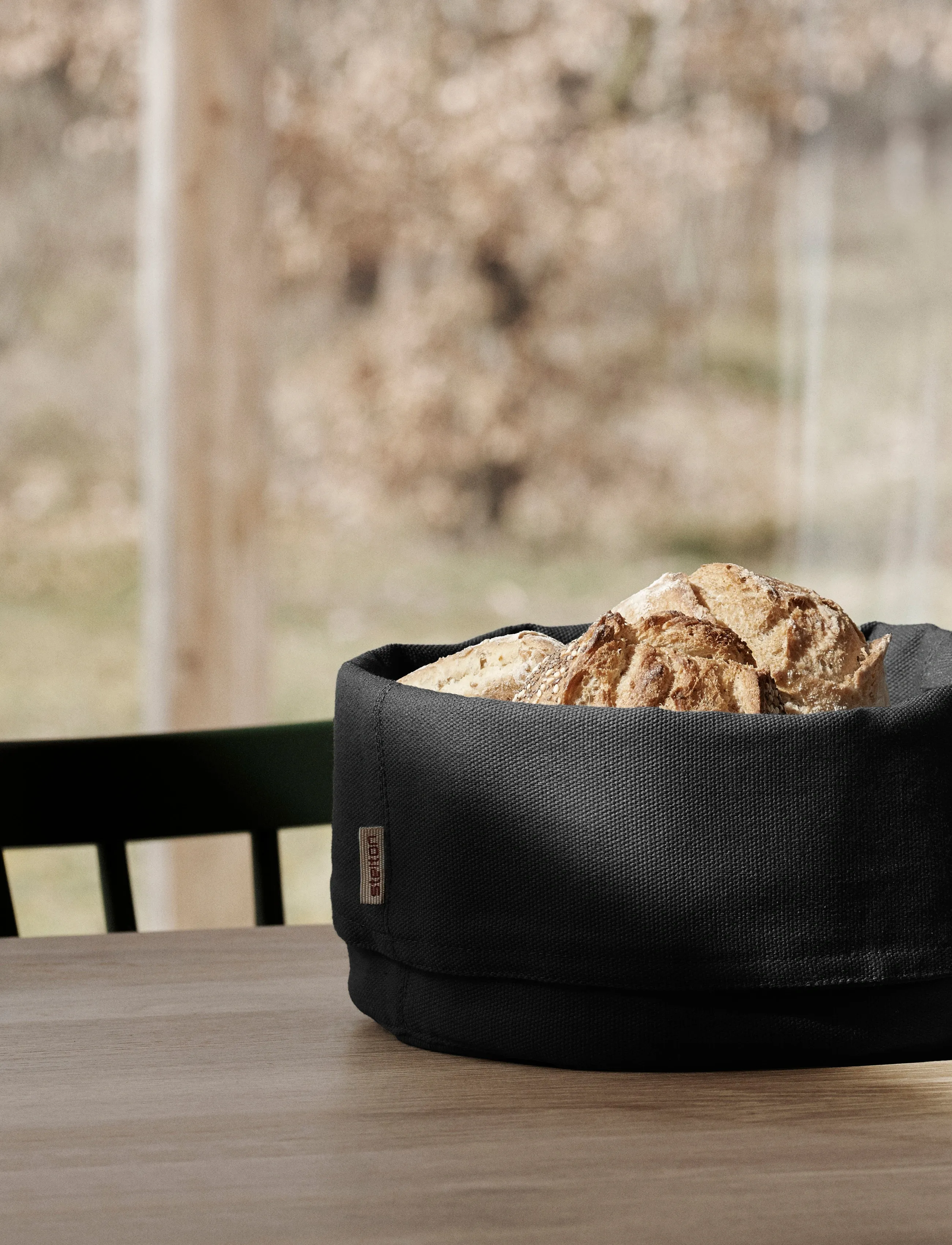 Stelton Bread Bag, Large, One Size, Black, Køkkenopbevaring > Brødkasser Og -Kurve, Unisex