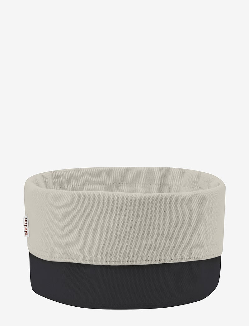 Stelton - Bread bag, large - brotkästen & brotkörbe - black/sand - 0