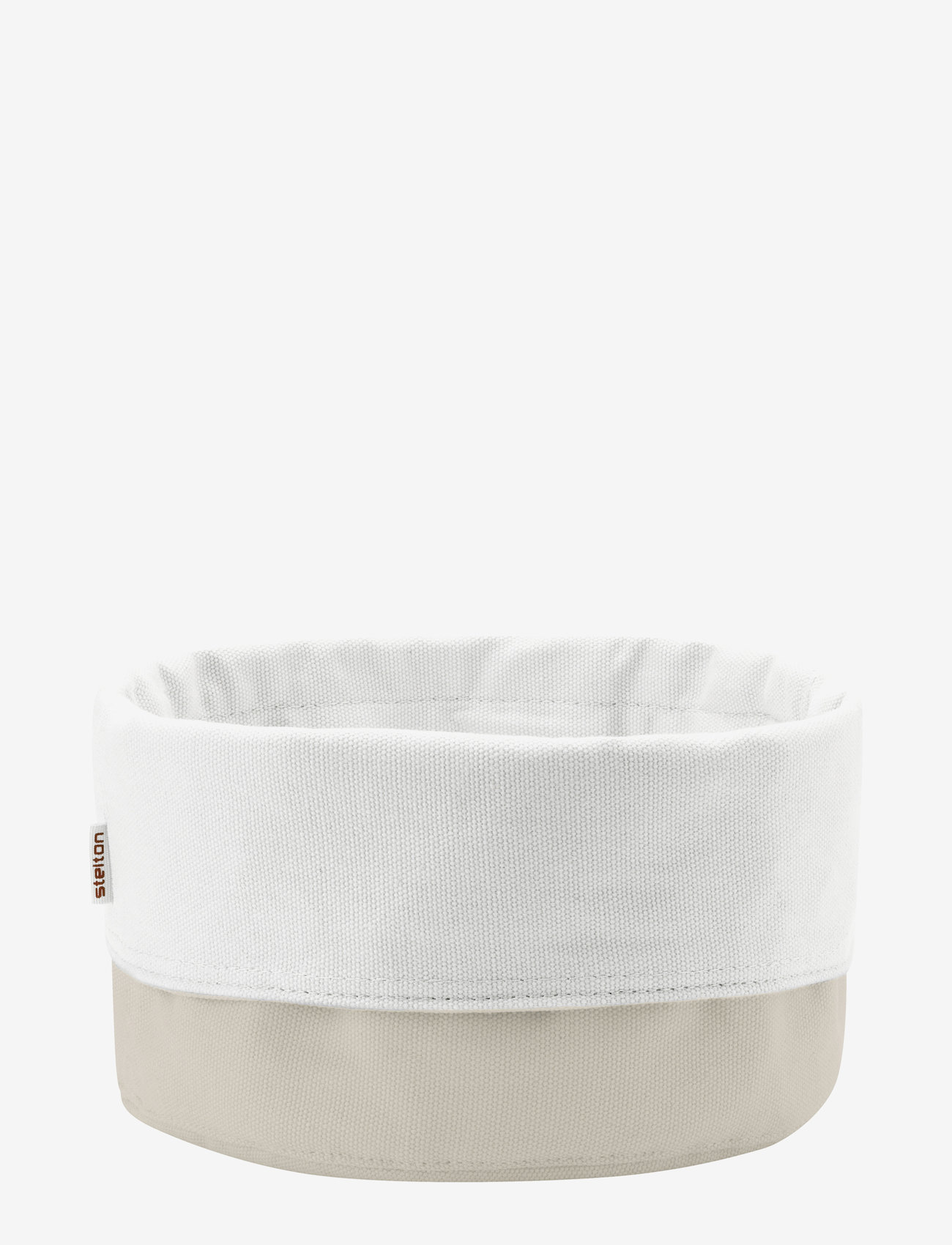 Stelton - Bread bag, large - brotkästen & brotkörbe - sand/white - 0