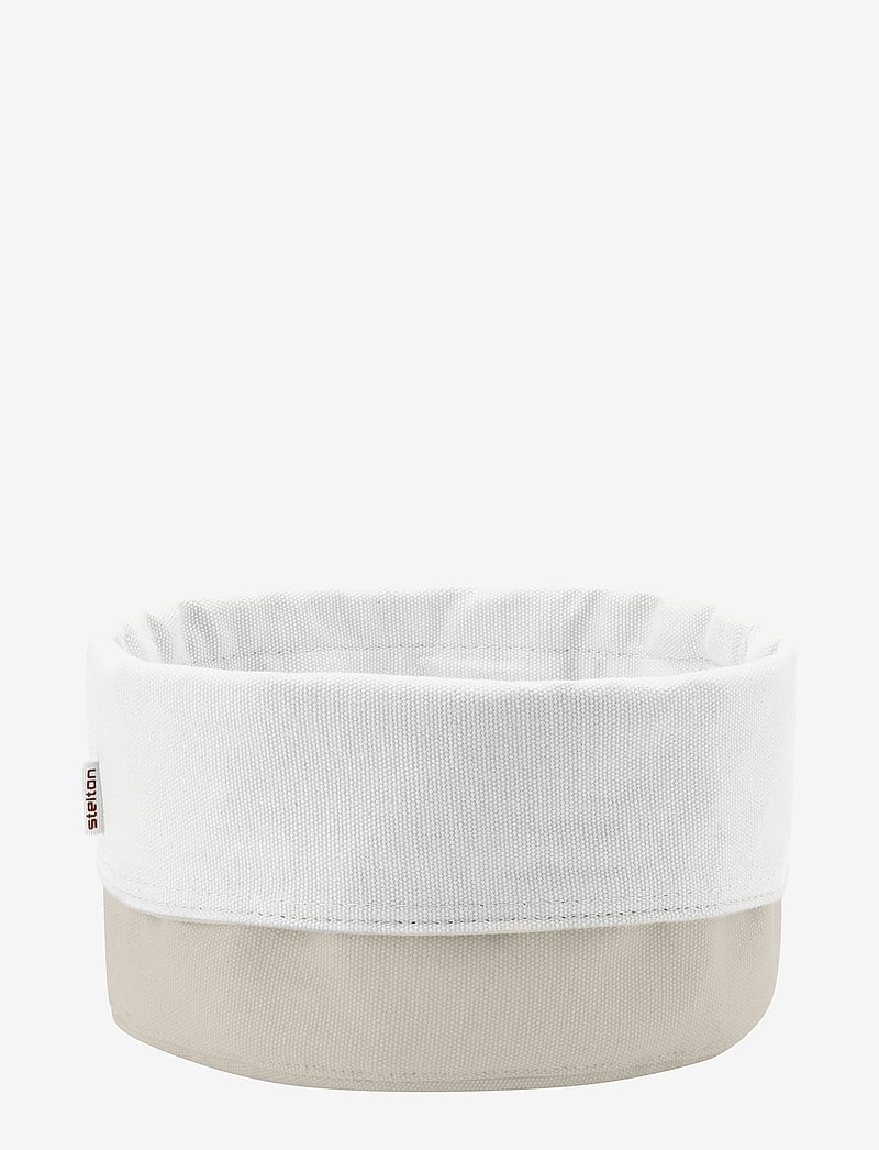 Stelton - Bread bag, large - brotkästen & brotkörbe - sand/white - 0
