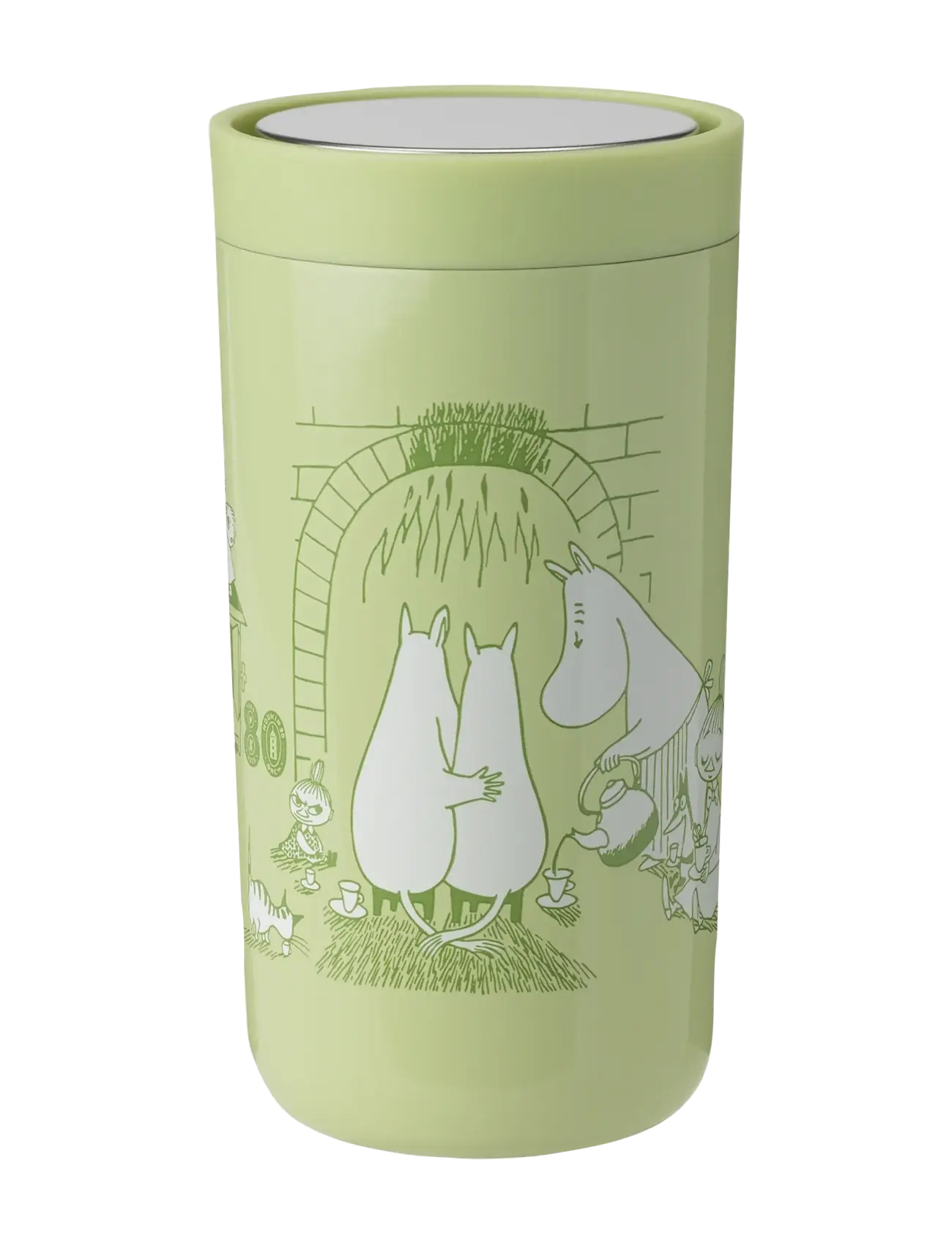 STELTON To Go Click Termokop 0.2 L. Moomin Einrichtung Grün - 0.2 L - Unisex
