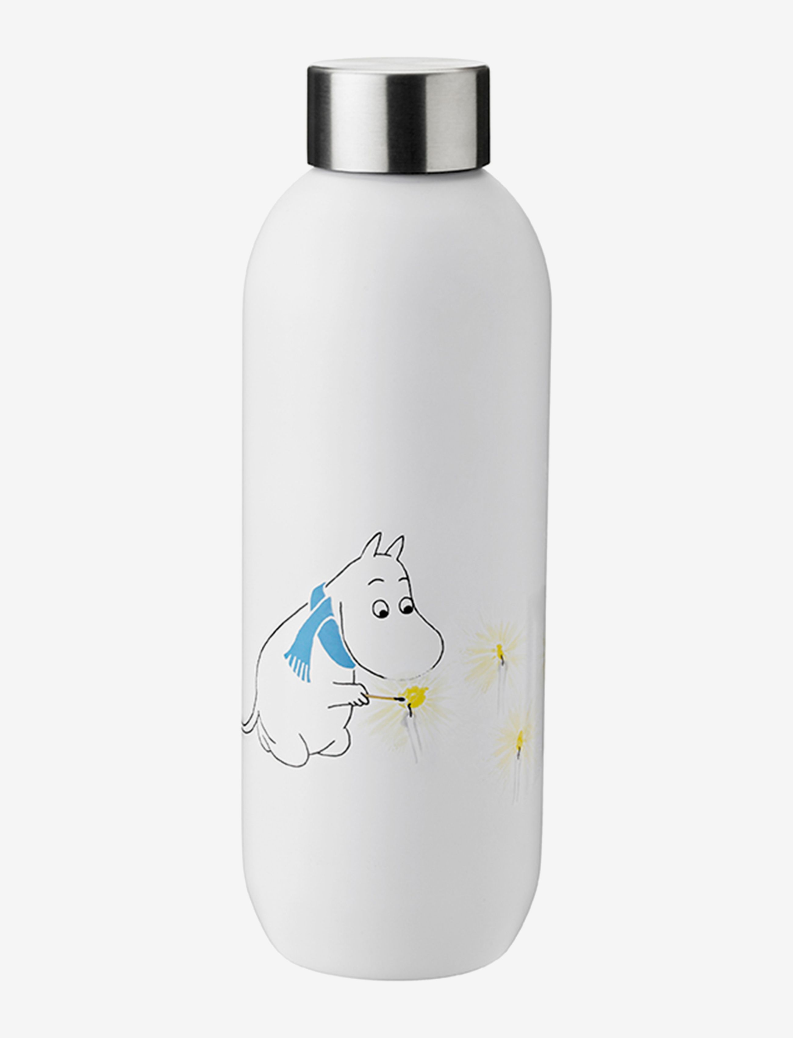 Stelton Keep Cool Drikkeflaske 0.75 L. Moomin Frost, L, Kitchen, Weiß - Water Bottles, Homeware