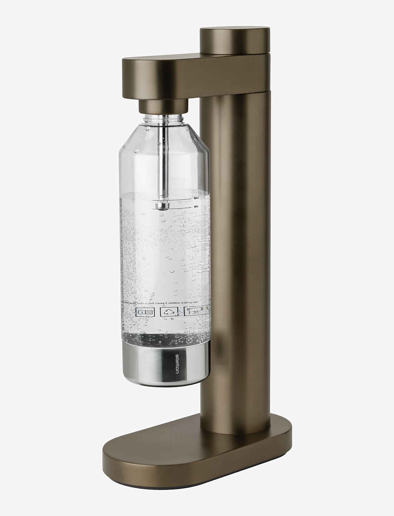 Stelton - Brus kolsyremaskin - köp efter pris - dark brown metallic - 1