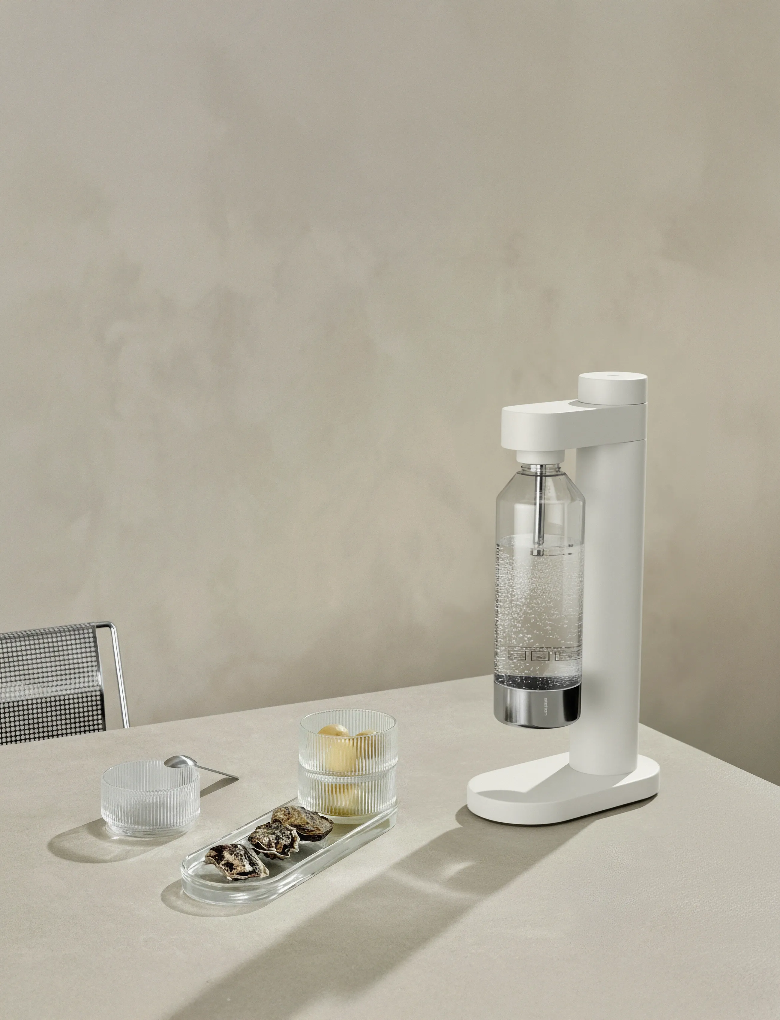 Stelton Brus Kulsyremaskine Soft White, One Size, Kitchen Appliances, Weiß - Soda Machines, Homeware