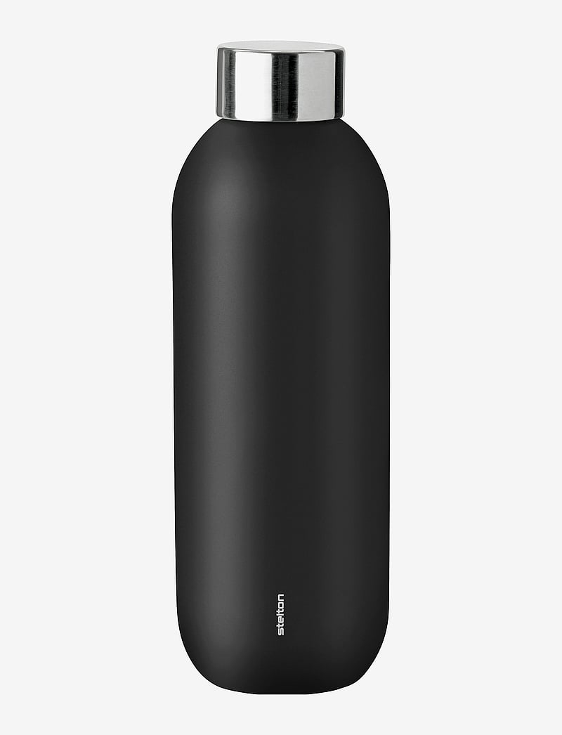 Stelton - Keep Cool d. steel drinking bottle, 0.6 l. - valentines day gifts - black - 1