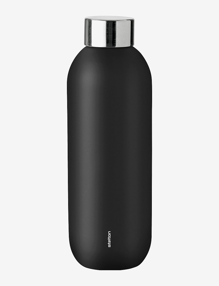 Stelton - Keep Cool d. steel drinking bottle, 0.6 l. - valentinstaggeschenke - black - 1