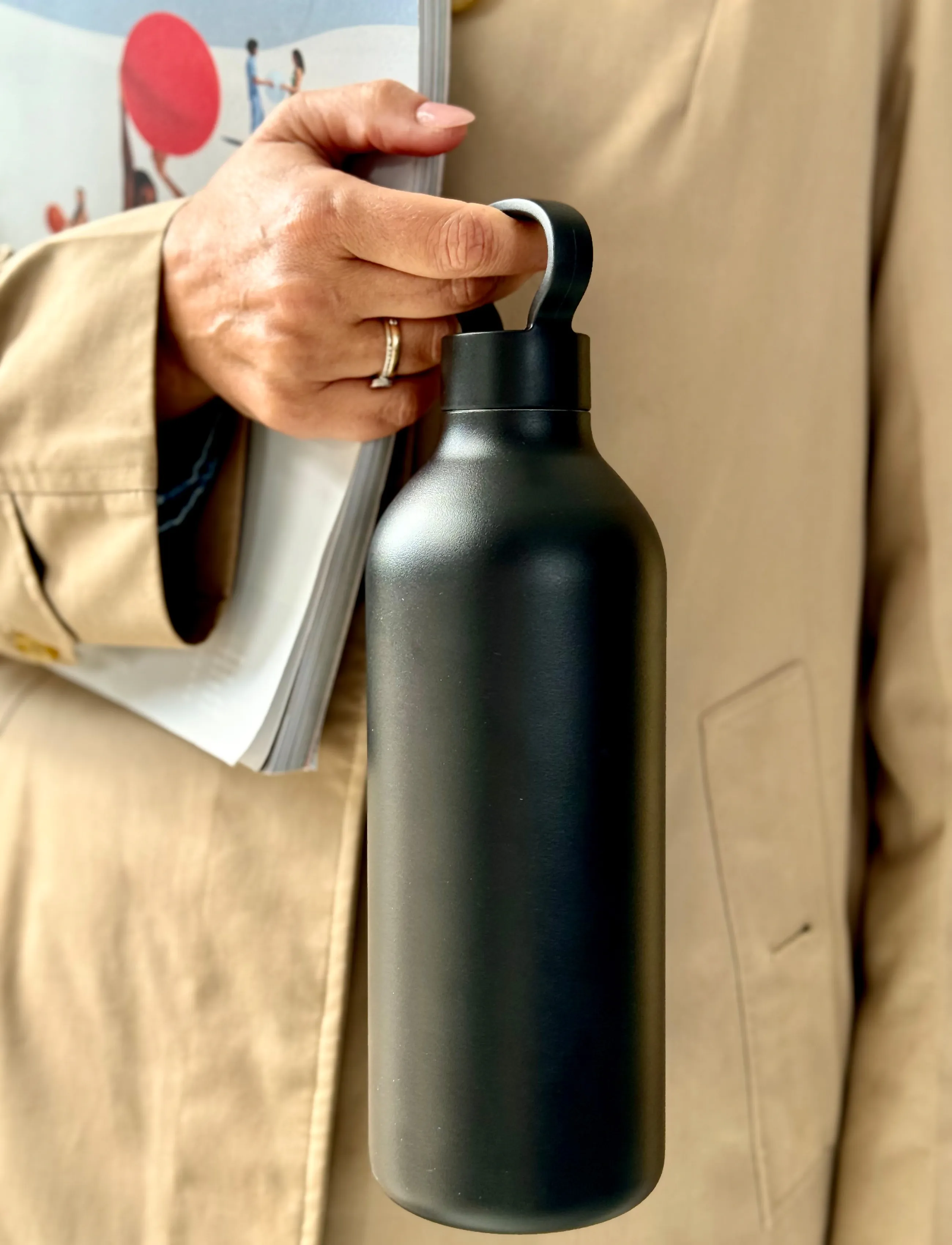 Stelton Tabi Termoflaske 1 L. Black, L, Kitchen, Schwarz - Thermal Bottles, Kinder