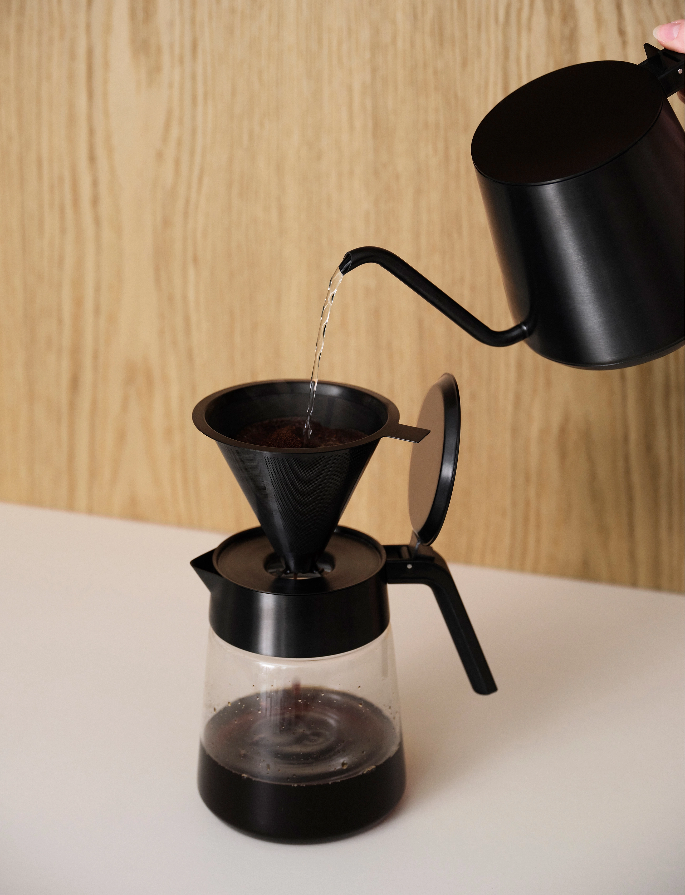 Stelton - Nohr Slow Brew fine -mesh coffeetrap - black metallic - 1