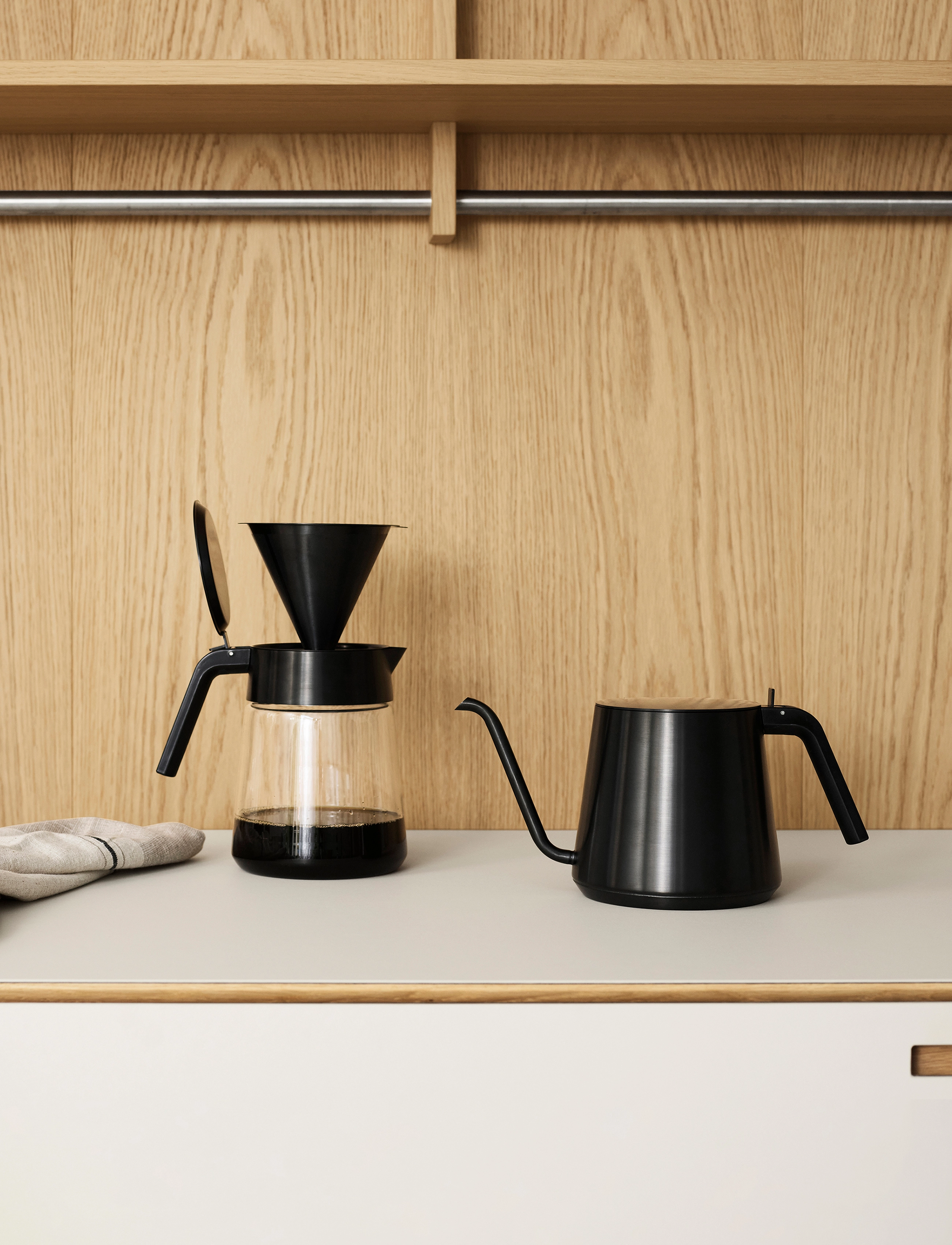 Stelton - Nohr Slow Brew fine -mesh coffeetrap - black metallic - 4