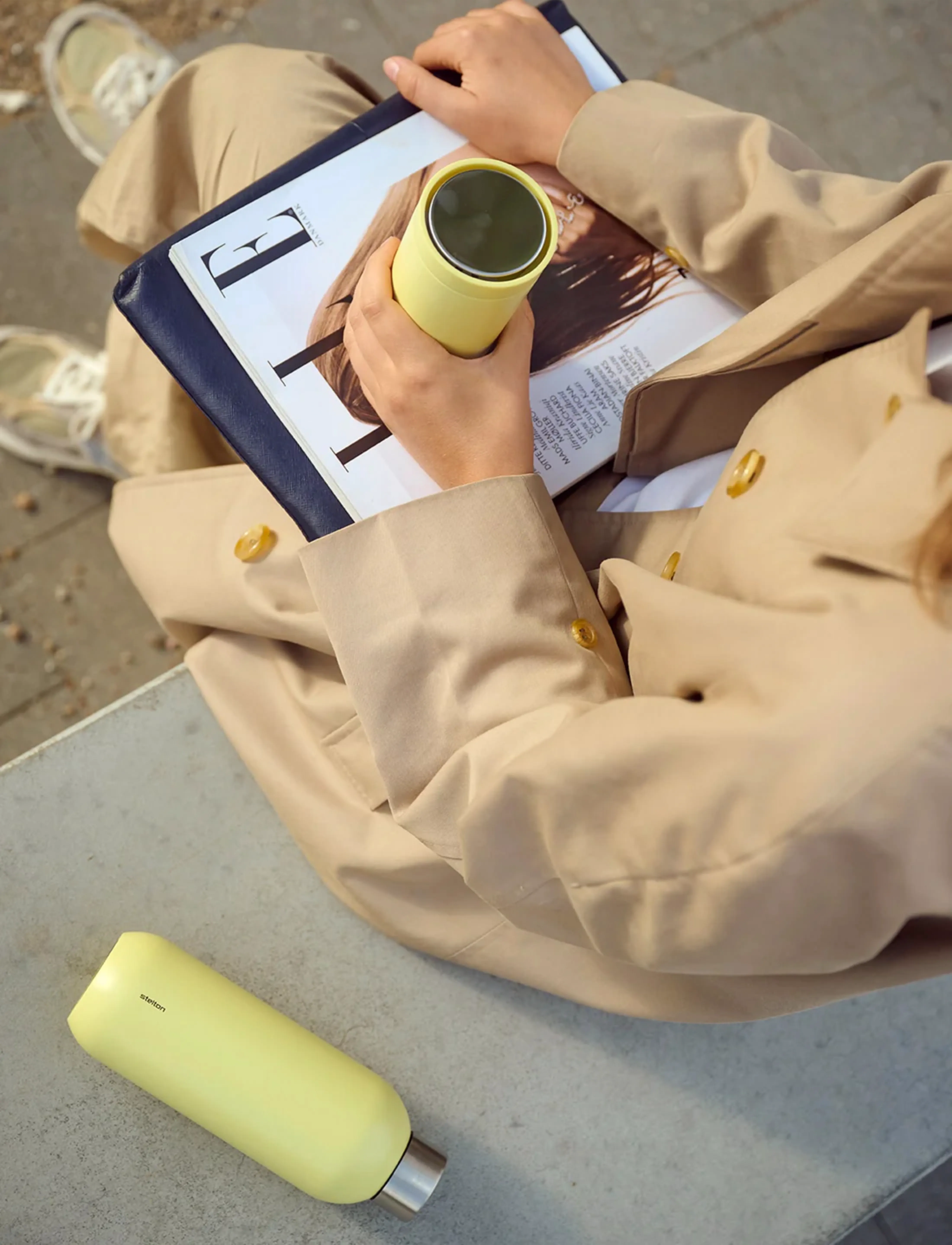 Stelton To Go Click Termokop 0.2 L. Laevis, 0.2 L, Yellow, Kopper Og Krus > Termokopper, Unisex