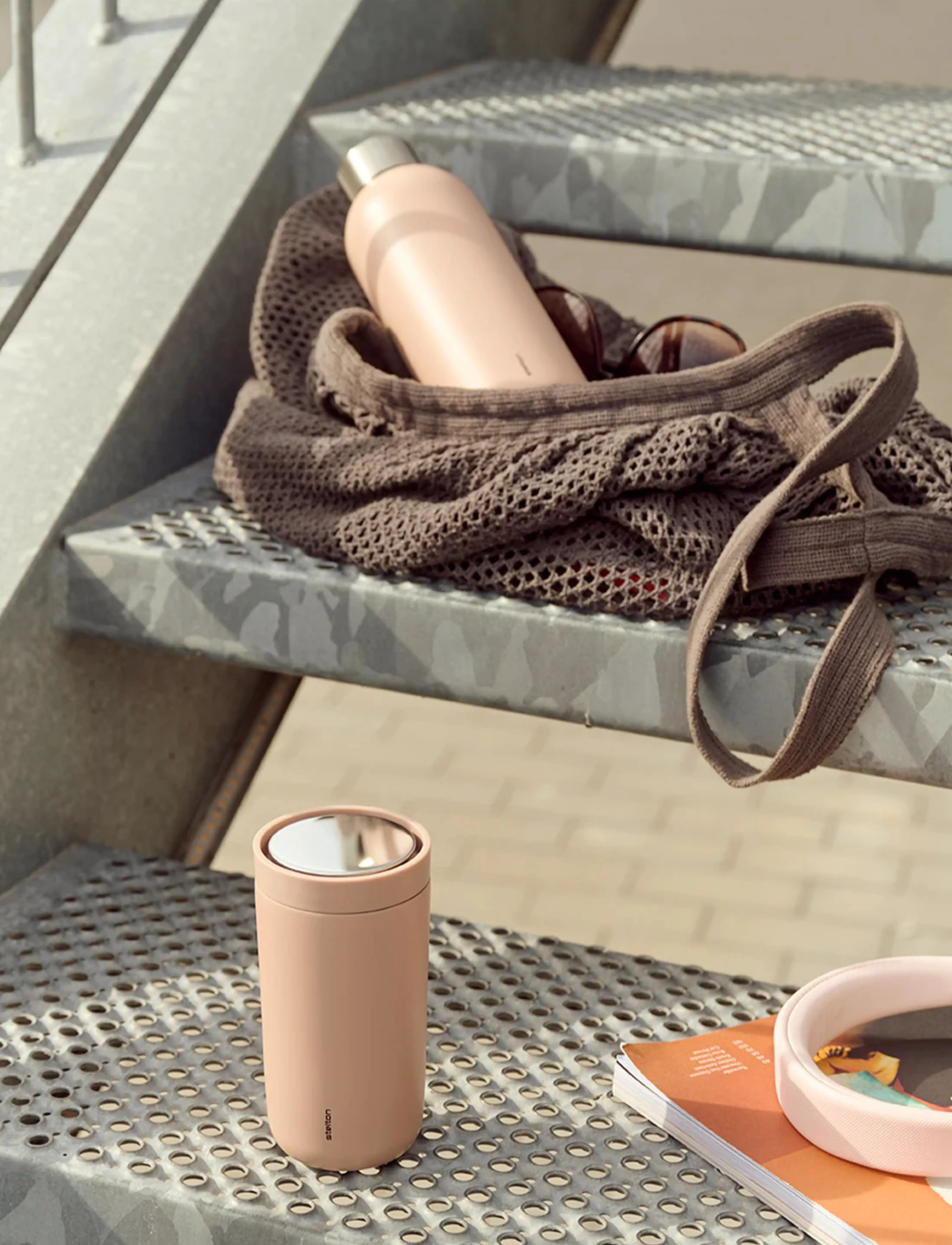 Stelton To Go Click Termokop 0.2 L. Heather, 0.2 L, Beige, Kopper Og Krus > Termokopper, Unisex