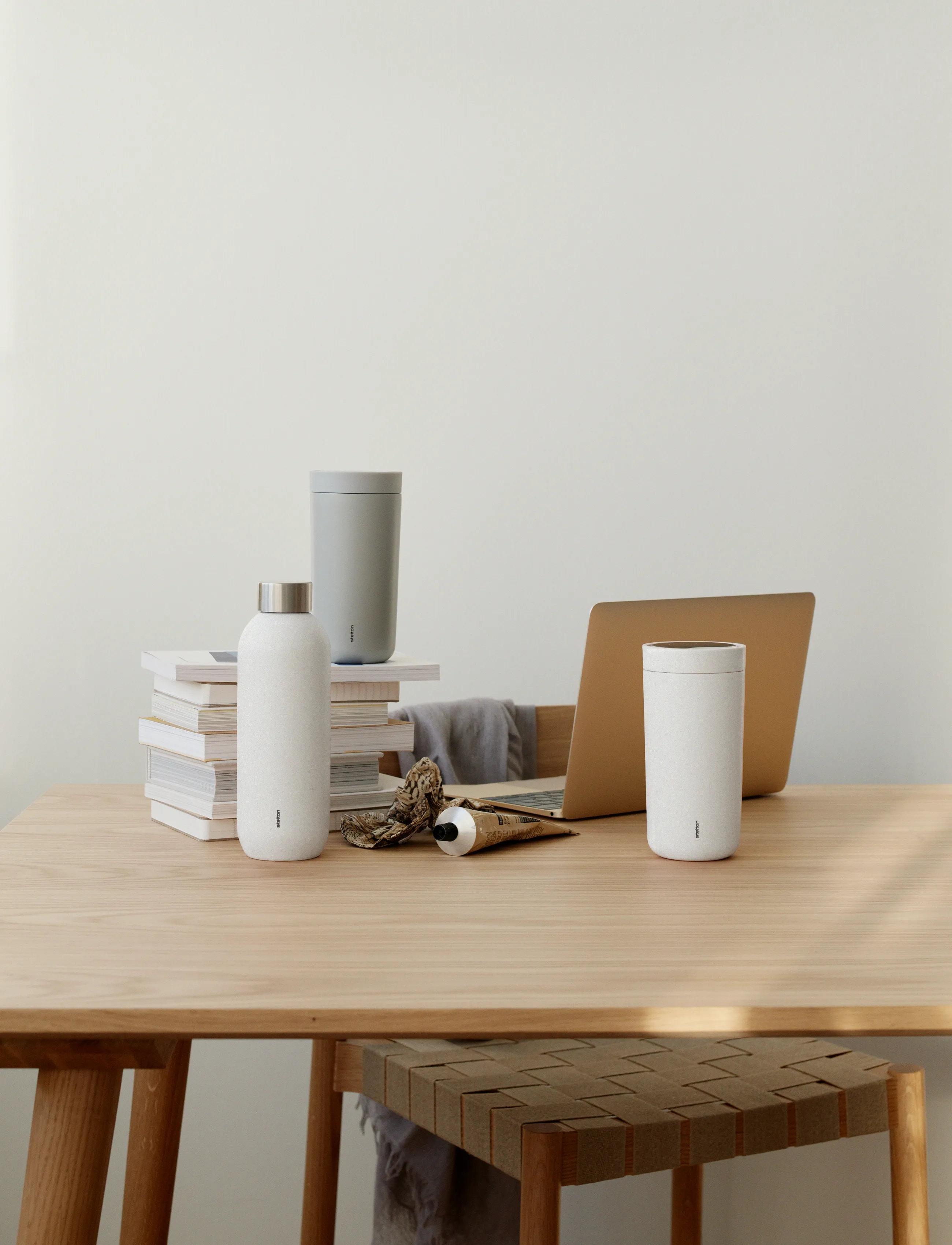 Stelton To Go Click Termokop 0.4 L. Soft Chalk, L, Cups & Mugs, Weiß - Thermal Cups, Homeware