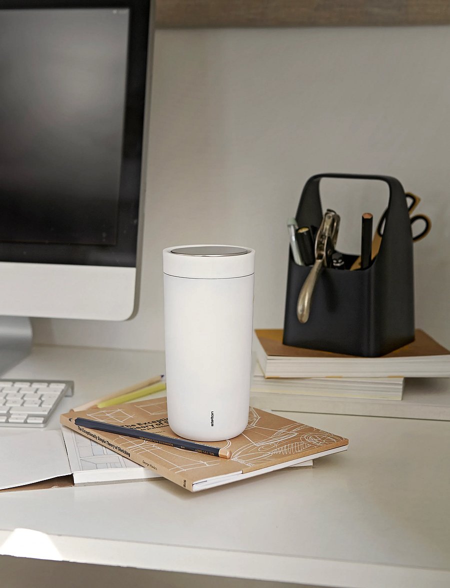 Stelton - To Go Click vacuum insulated cup 0.4 l. soft chalk - thermostassen - soft chalk - 3