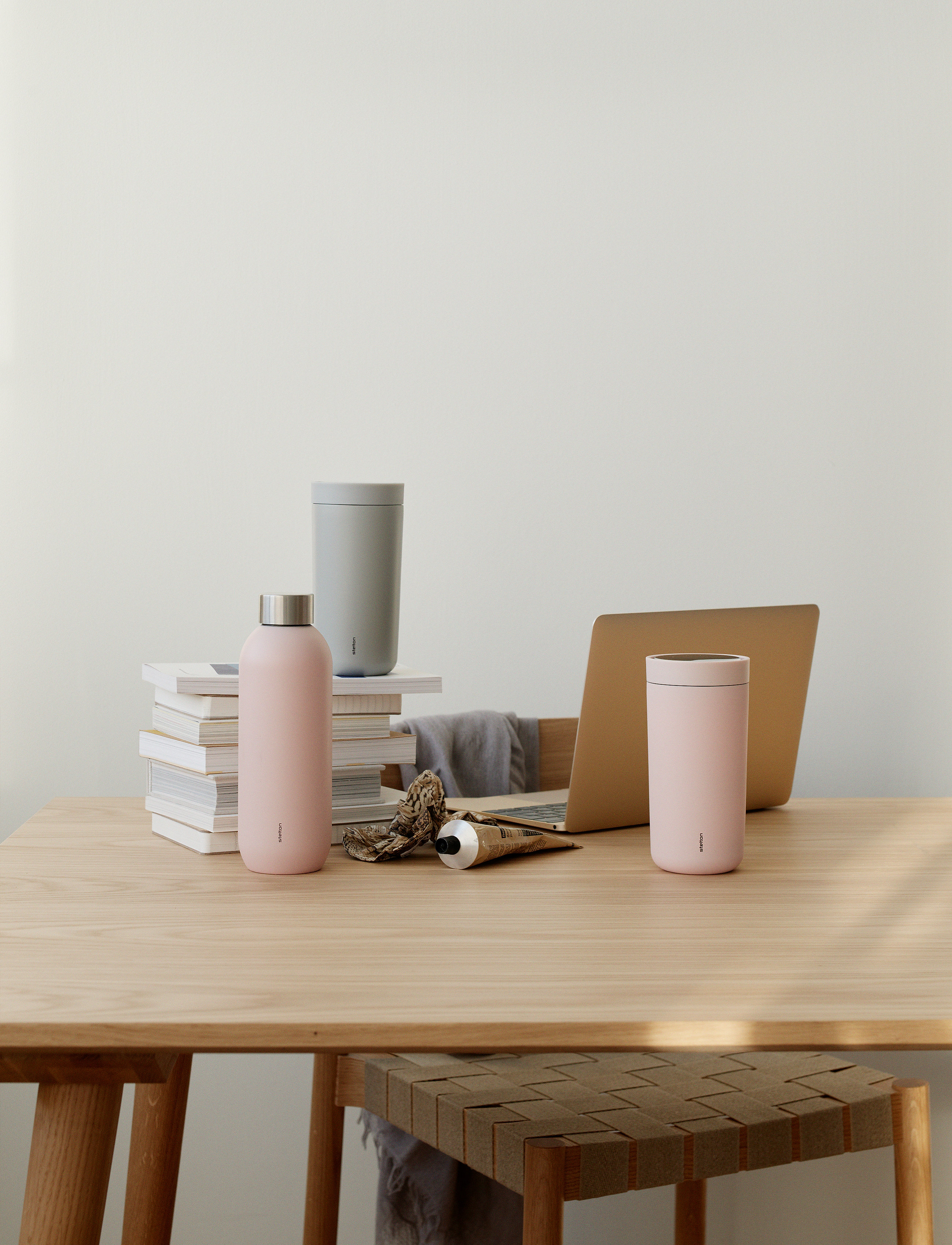 Stelton To Go Click Termokop 0.4 L. Soft Rose, 40 CL, Pink, Kopper Og Krus > Termokopper, Unisex
