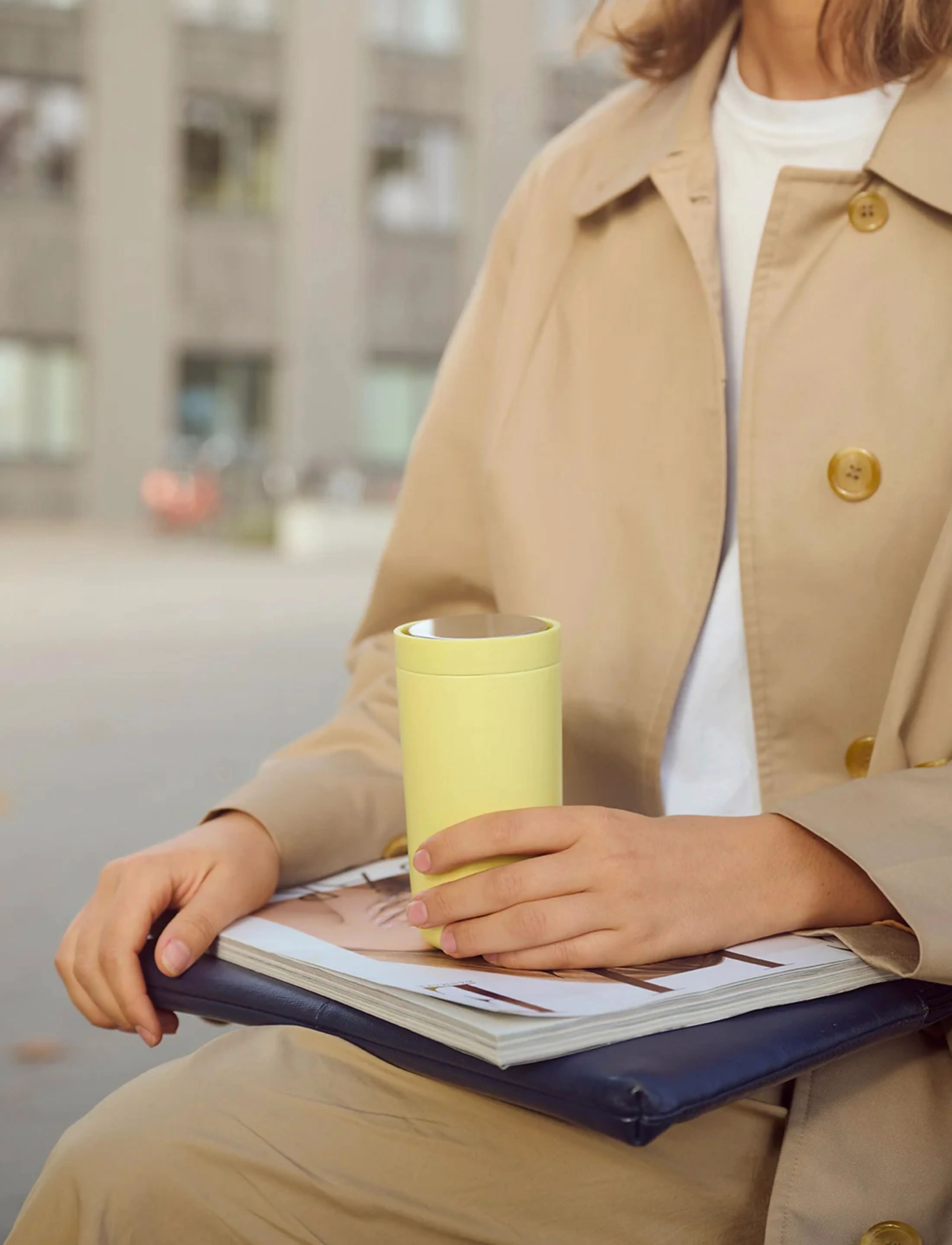 Stelton To Go Click Termokop 0.4 L. Laevis, L, Cups & Mugs, Gelb - Thermal Cups, Homeware